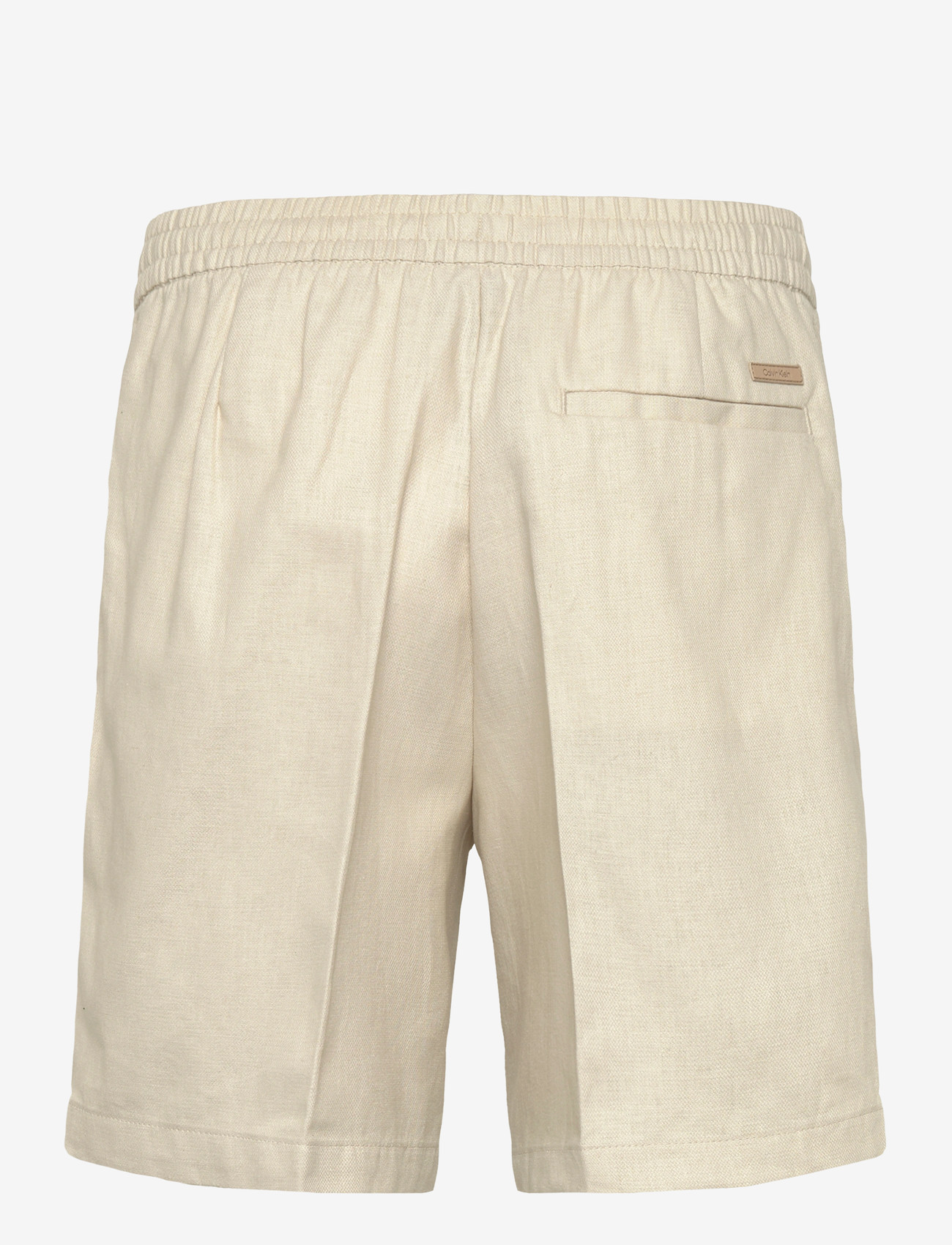 Calvin Klein - STRAIGHT LINEN 7" PULL ON SHORT - hørshorts - oatmeal - 1