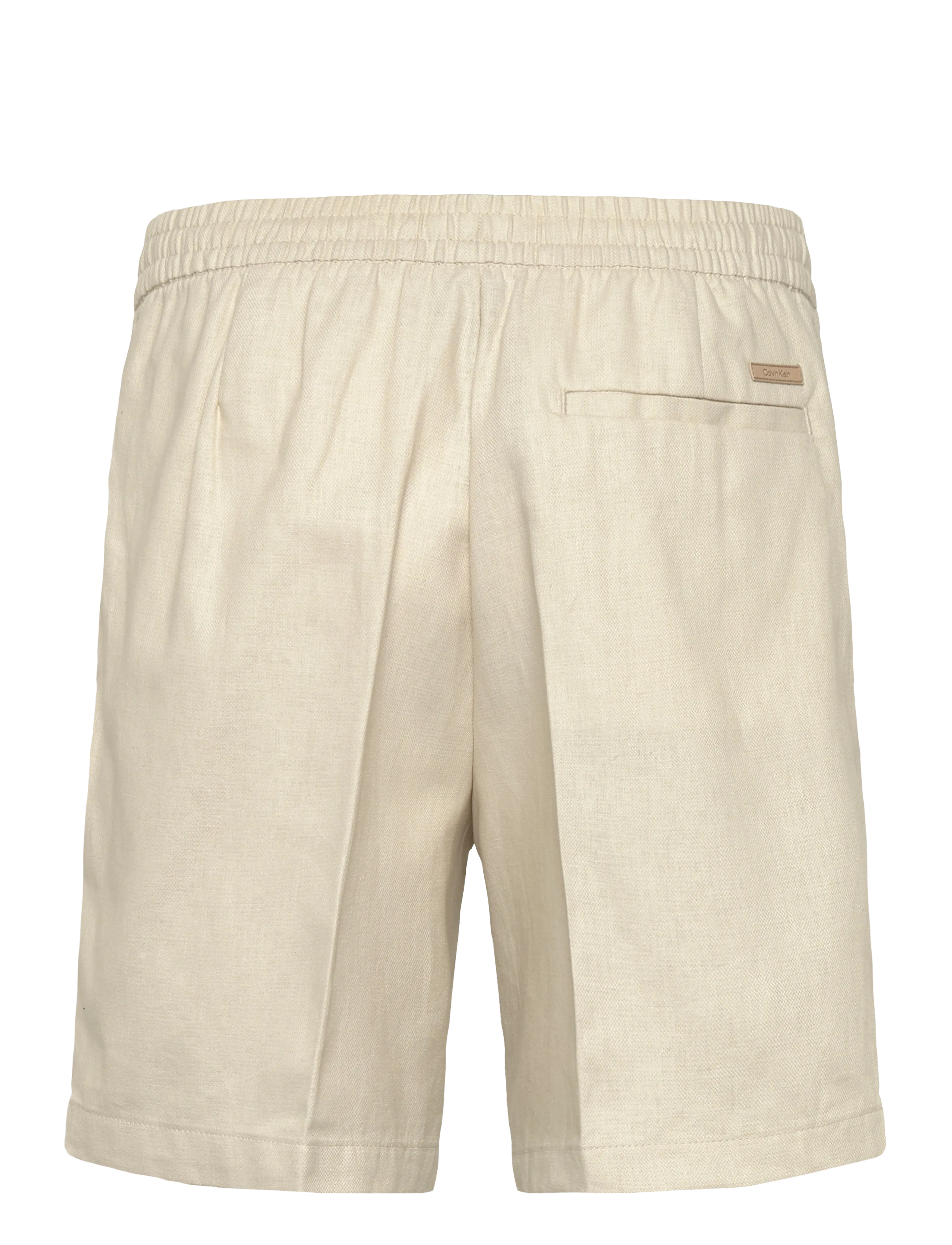 Calvin Klein - STRAIGHT LINEN 7" PULL ON SHORT - shoppa efter tillfälle - oatmeal - 1