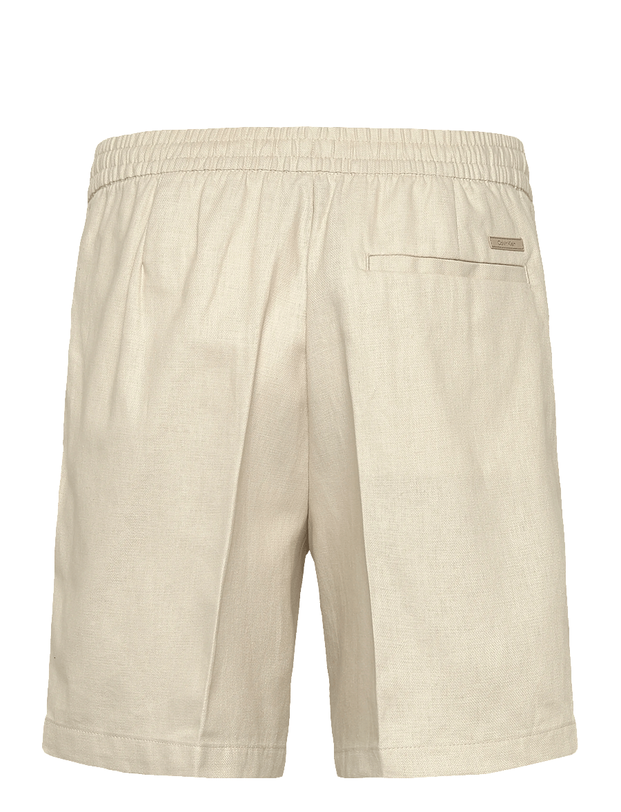 Calvin Klein - STRAIGHT LINEN 7" PULL ON SHORT - shoppa efter tillfälle - oatmeal - 1