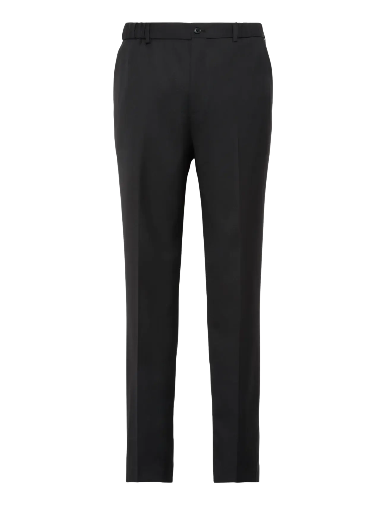 Calvin Klein TAPERED TRAVEL TWILL WOOL TROUSE - Byxor - BLACK / black
