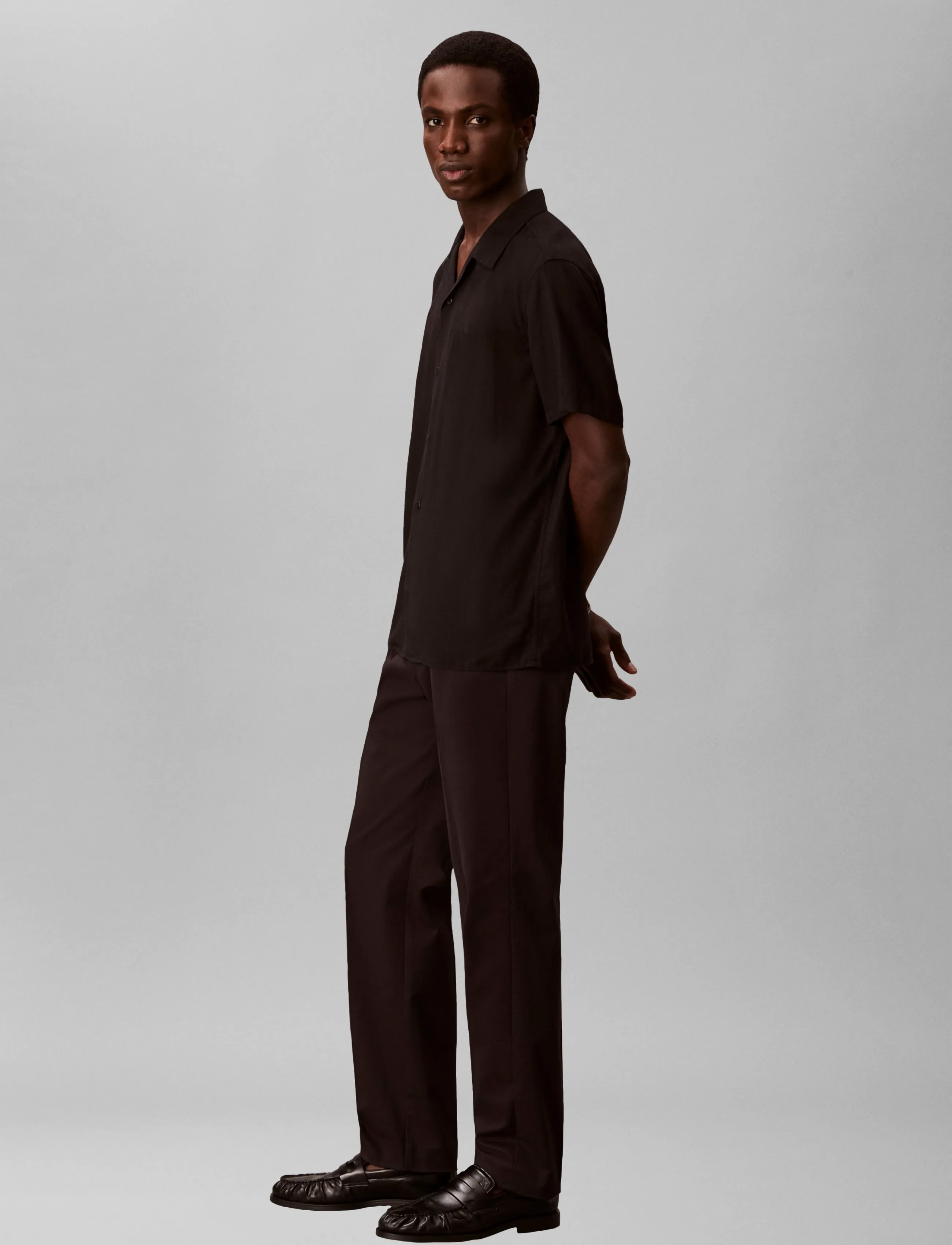 Calvin Klein Straight Pleated Sateen Chino chinos herr – bild 6