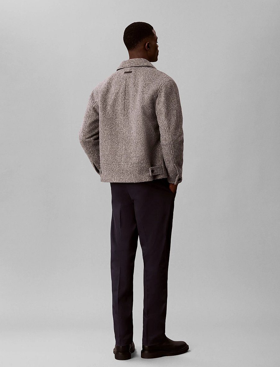 Calvin Klein - STRAIGHT PLEATED SATEEN CHINO - chinos - dark sapphire - 2