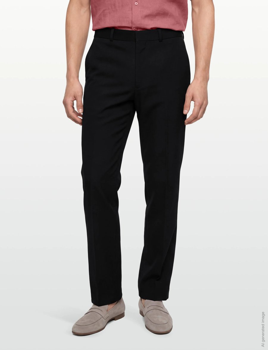 Calvin Klein - STRAIGHT TECH KNIT PANT - casual broeken - black - 3