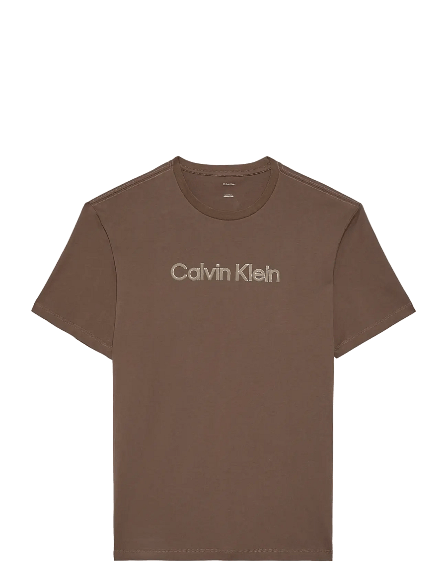 Calvin Klein - 30S EU WHOLESALE SPORTSWEAR GRAP - kurzärmelige t-shirts - warm oak - 1