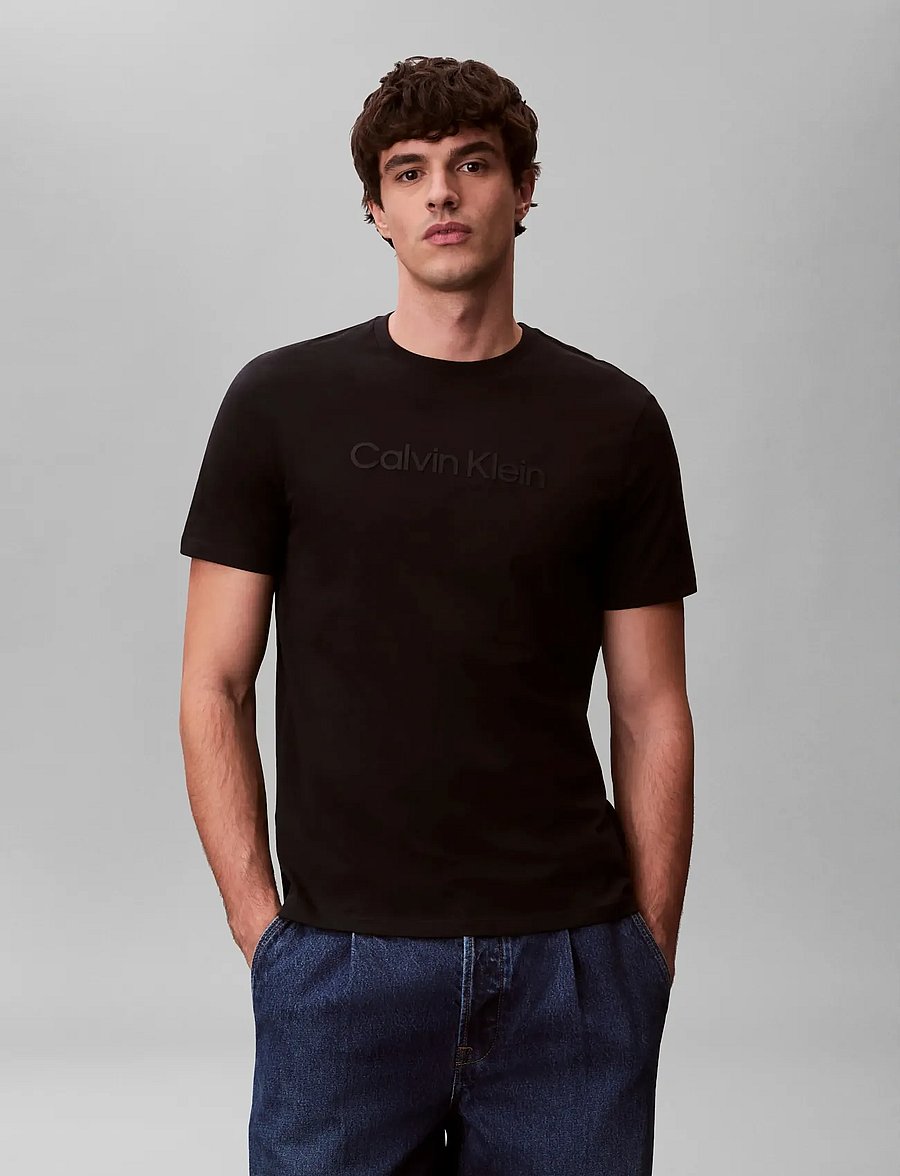 Calvin Klein - 30S EU WHOLESALE SPORTSWEAR GRAP - kurzärmelige t-shirts - black - 3