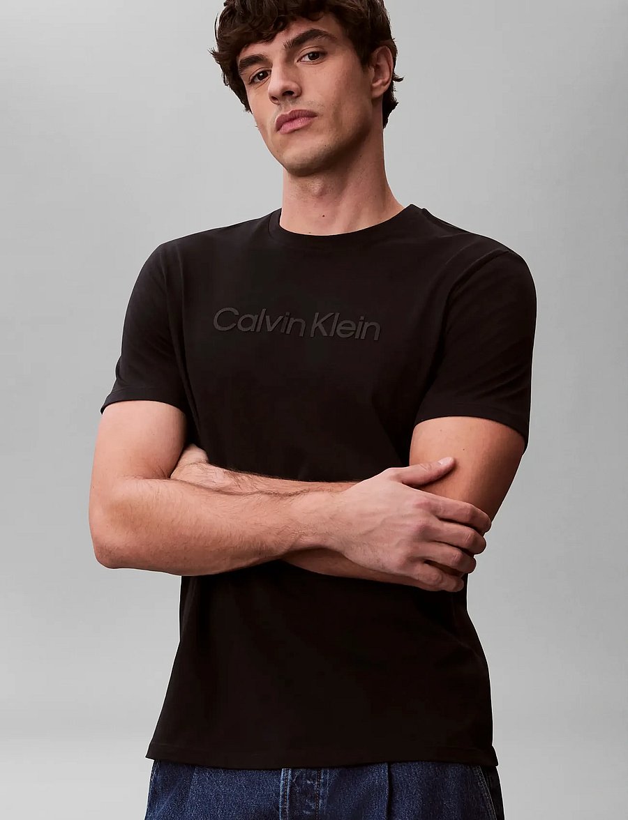 Calvin Klein - 30S EU WHOLESALE SPORTSWEAR GRAP - kurzärmelige t-shirts - black - 4