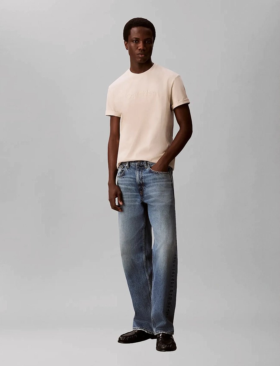 Calvin Klein - 30S EU WHOLESALE SPORTSWEAR GRAP - kurzärmelige t-shirts - oatmeal - 0