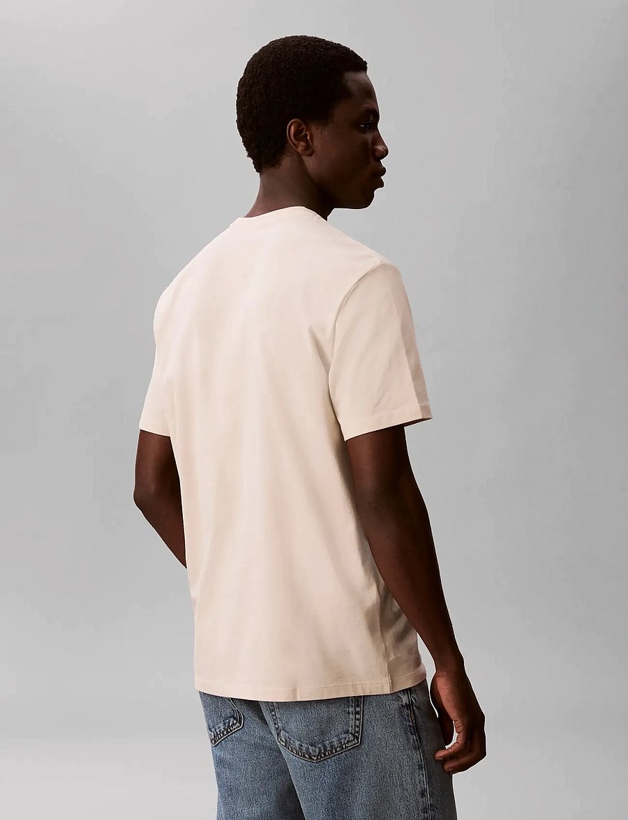 Calvin Klein - 30S EU WHOLESALE SPORTSWEAR GRAP - kurzärmelige t-shirts - oatmeal - 2