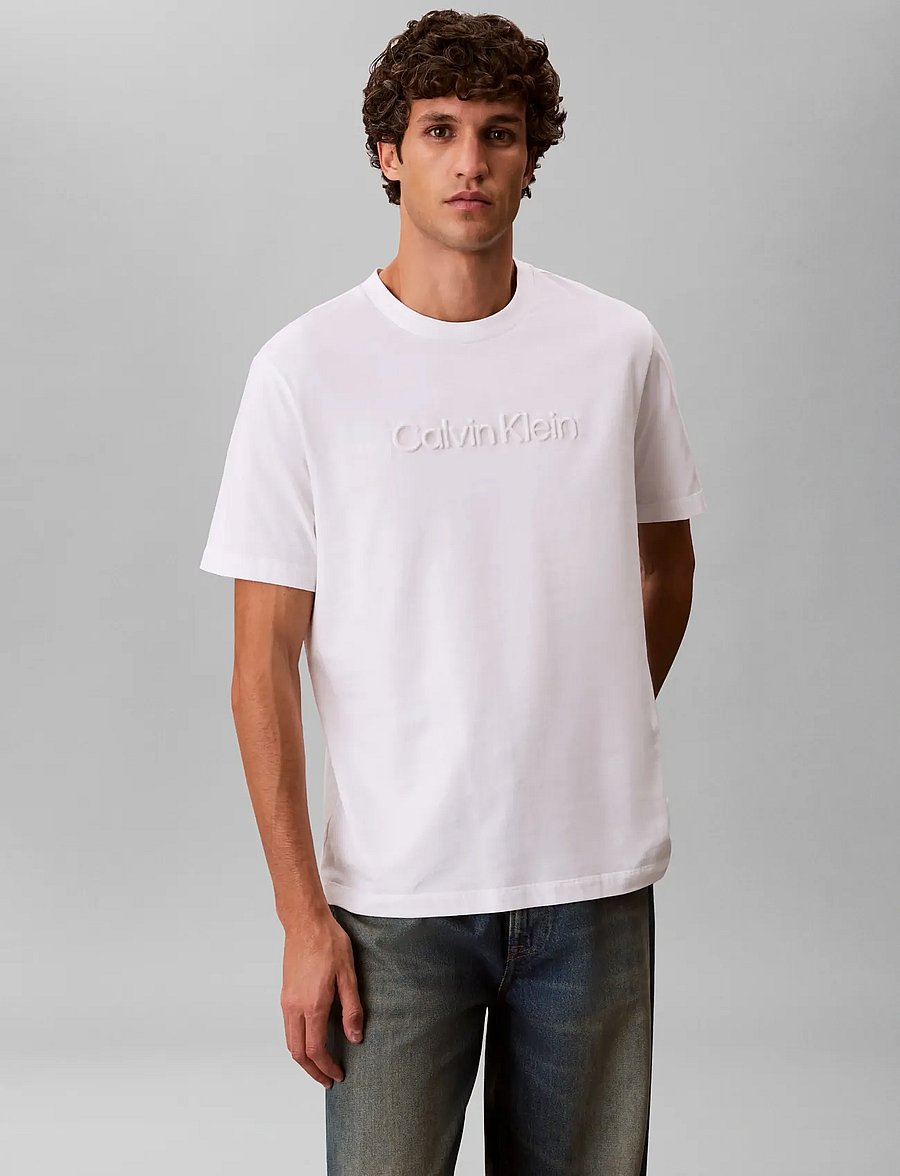 Calvin Klein - 20S EU WHOLESALE SPORTSWEAR GRAP - kortærmede t-shirts - bright white - 2