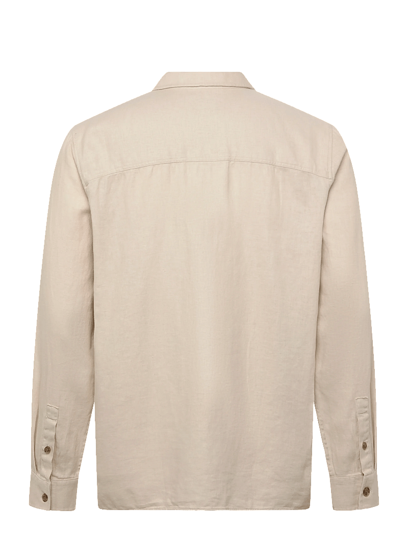 Calvin Klein - LS LINEN EASY OVERSHIRT - osta olukorra järgi - oatmeal - 1