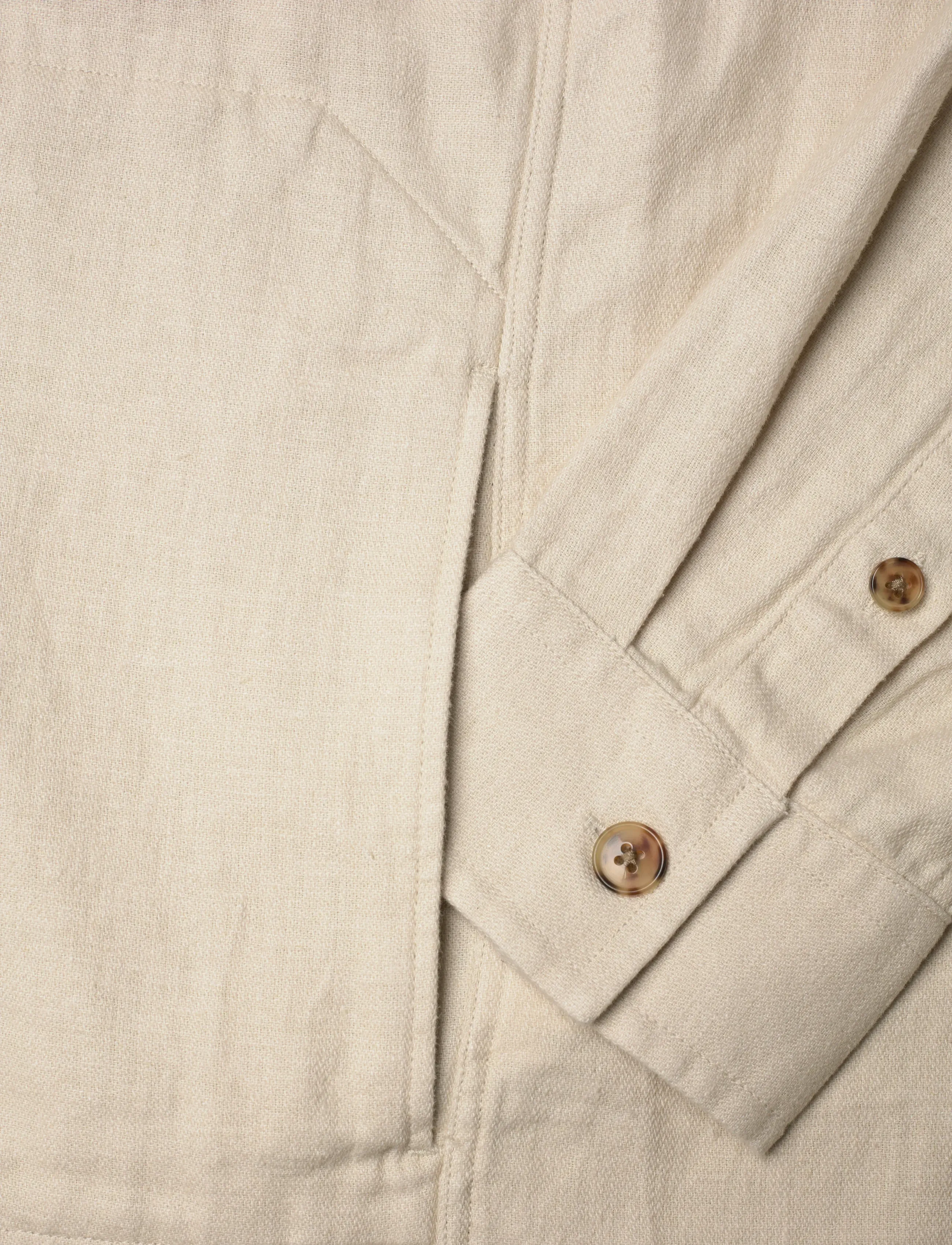 Calvin Klein - LS LINEN EASY OVERSHIRT - shop by occasion - oatmeal - 3