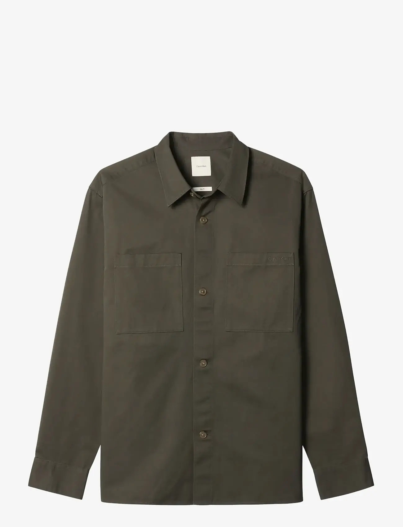 Calvin Klein - LS GARMENT WASH TWILL EASY OVERS - shop efter anledning - beluga - 1