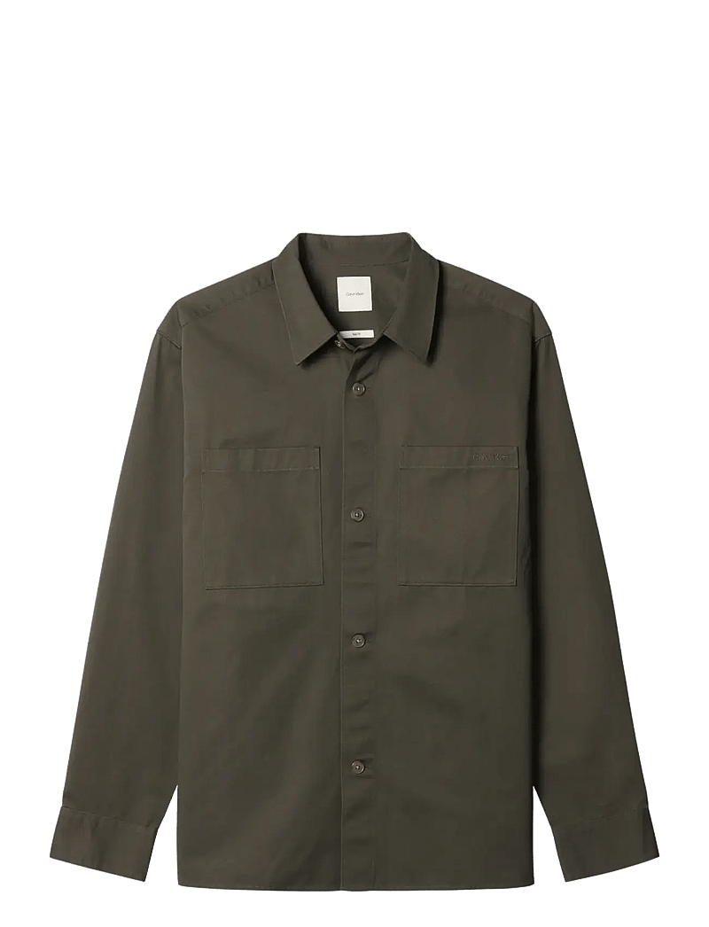Calvin Klein - LS GARMENT WASH TWILL EASY OVERS - shop efter anledning - beluga - 1