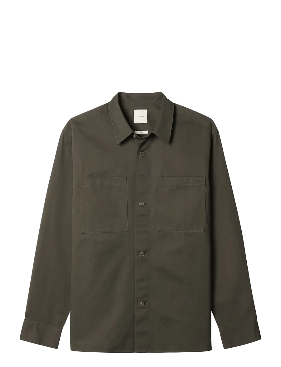 Calvin Klein - LS GARMENT WASH TWILL EASY OVERS - nach anlass kaufen - beluga - 1