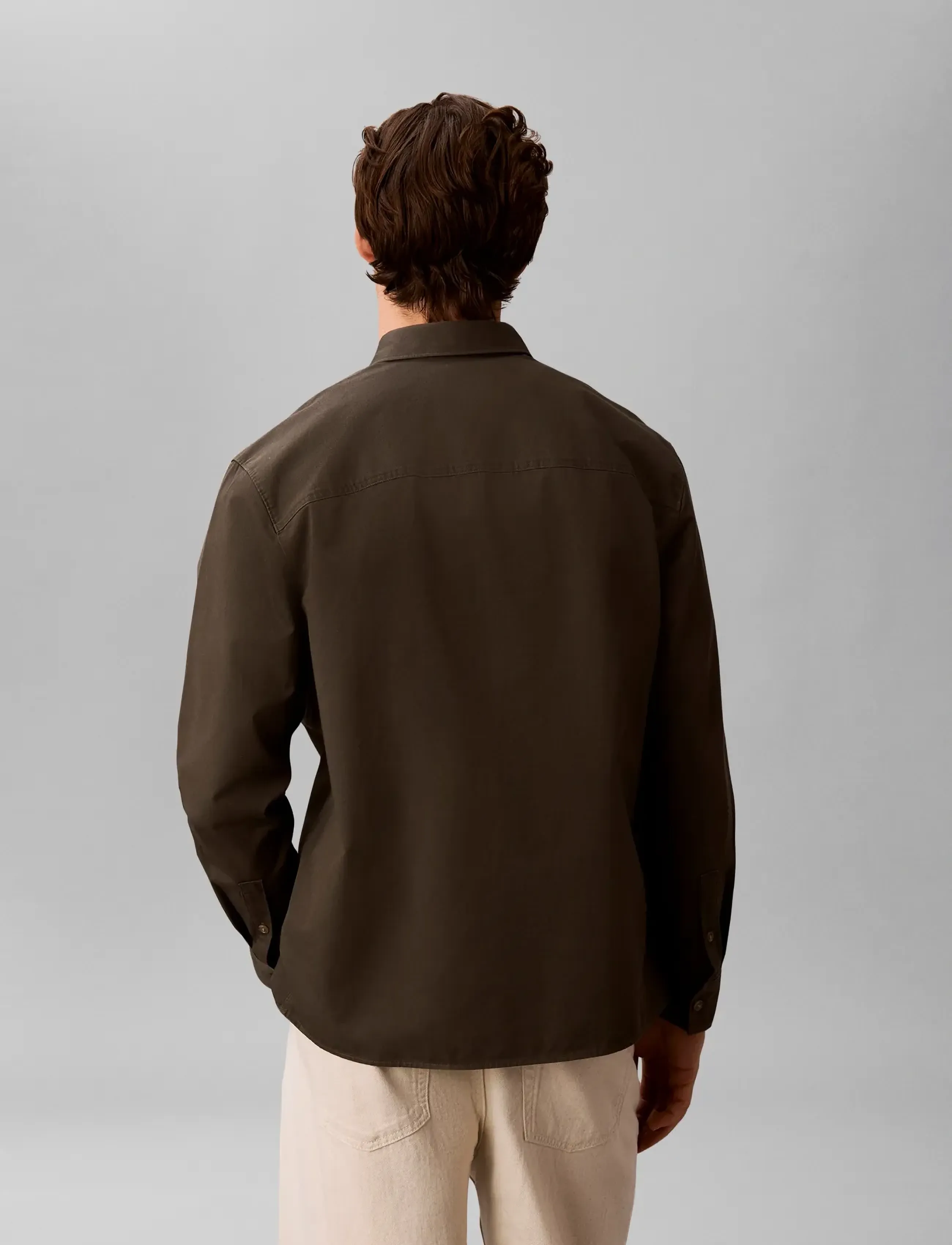 Calvin Klein - LS GARMENT WASH TWILL EASY OVERS - nach anlass kaufen - beluga - 2