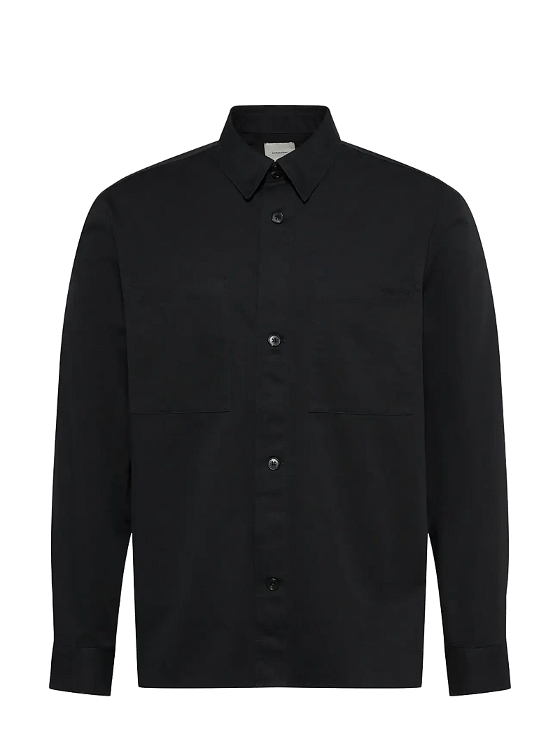 Calvin Klein - LS GARMENT WASH TWILL EASY OVERS - shop efter anledning - black - 1