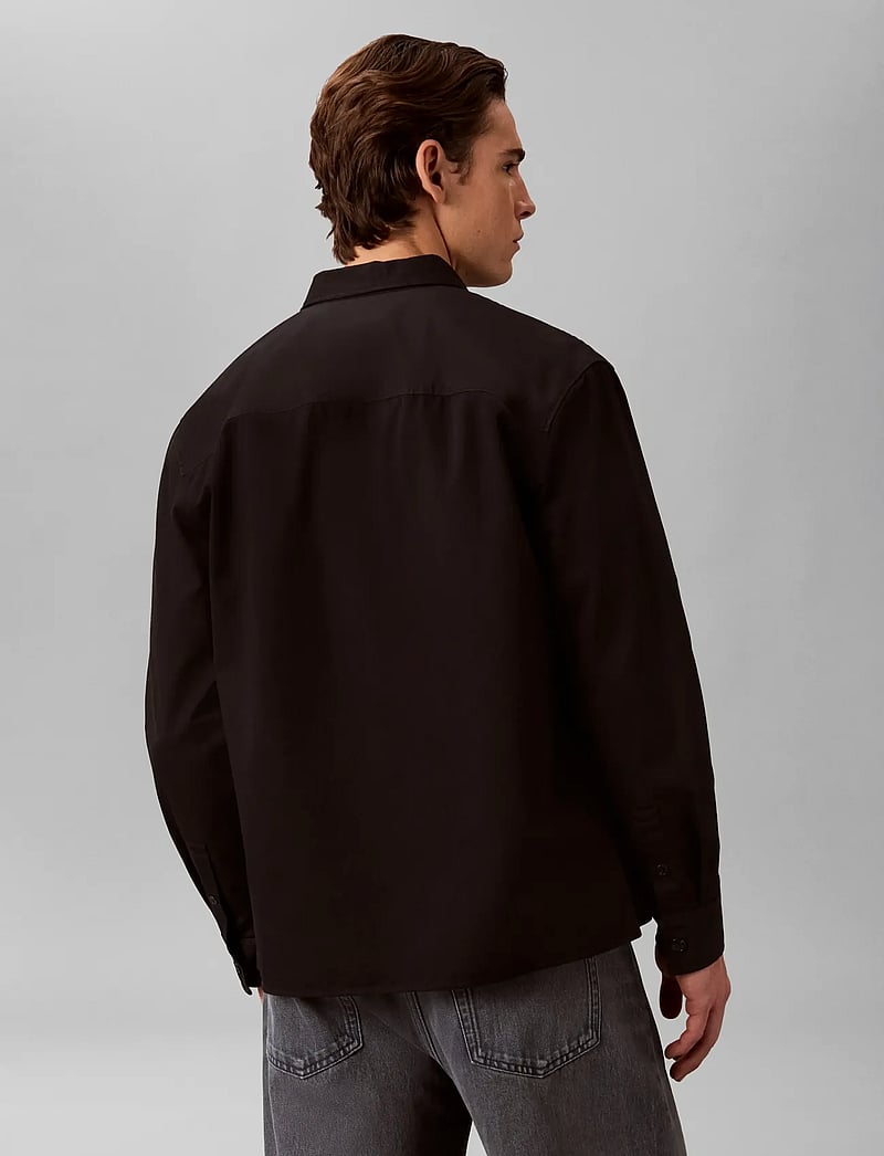 Calvin Klein - LS GARMENT WASH TWILL EASY OVERS - shop efter anledning - black - 2