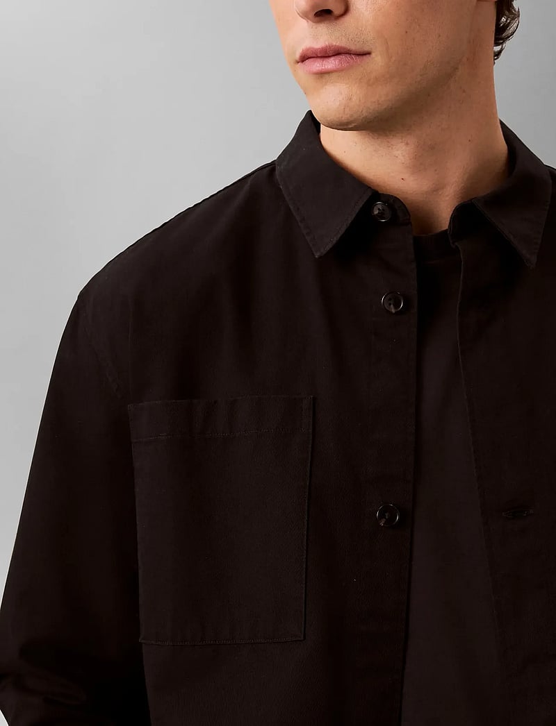 Calvin Klein - LS GARMENT WASH TWILL EASY OVERS - shop efter anledning - black - 3