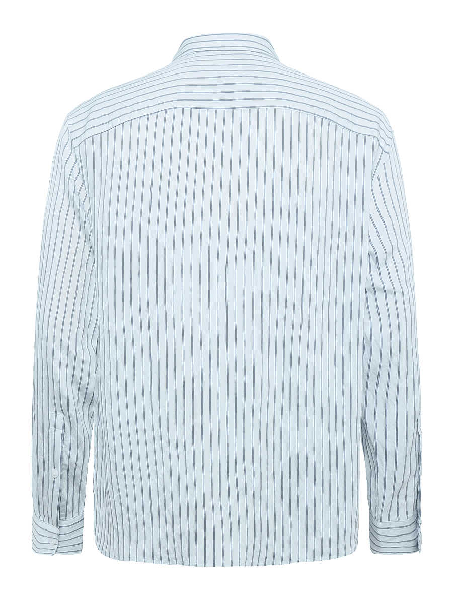 Calvin Klein - LS YD STRIPE VISCOSE NYLON EASY - stribede skjorter - plein air - 1