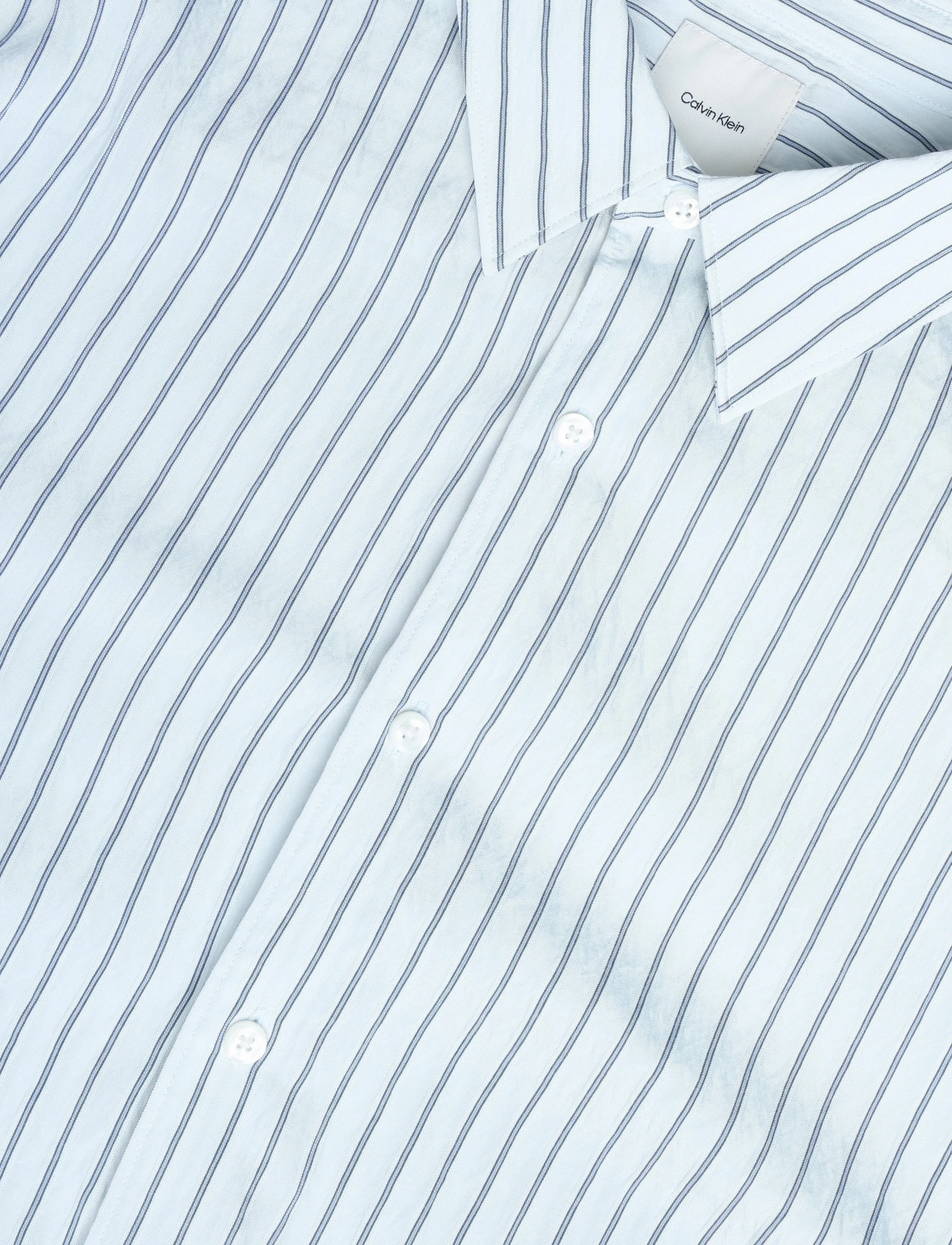 Calvin Klein - LS YD STRIPE VISCOSE NYLON EASY - randiga skjortor - plein air - 2