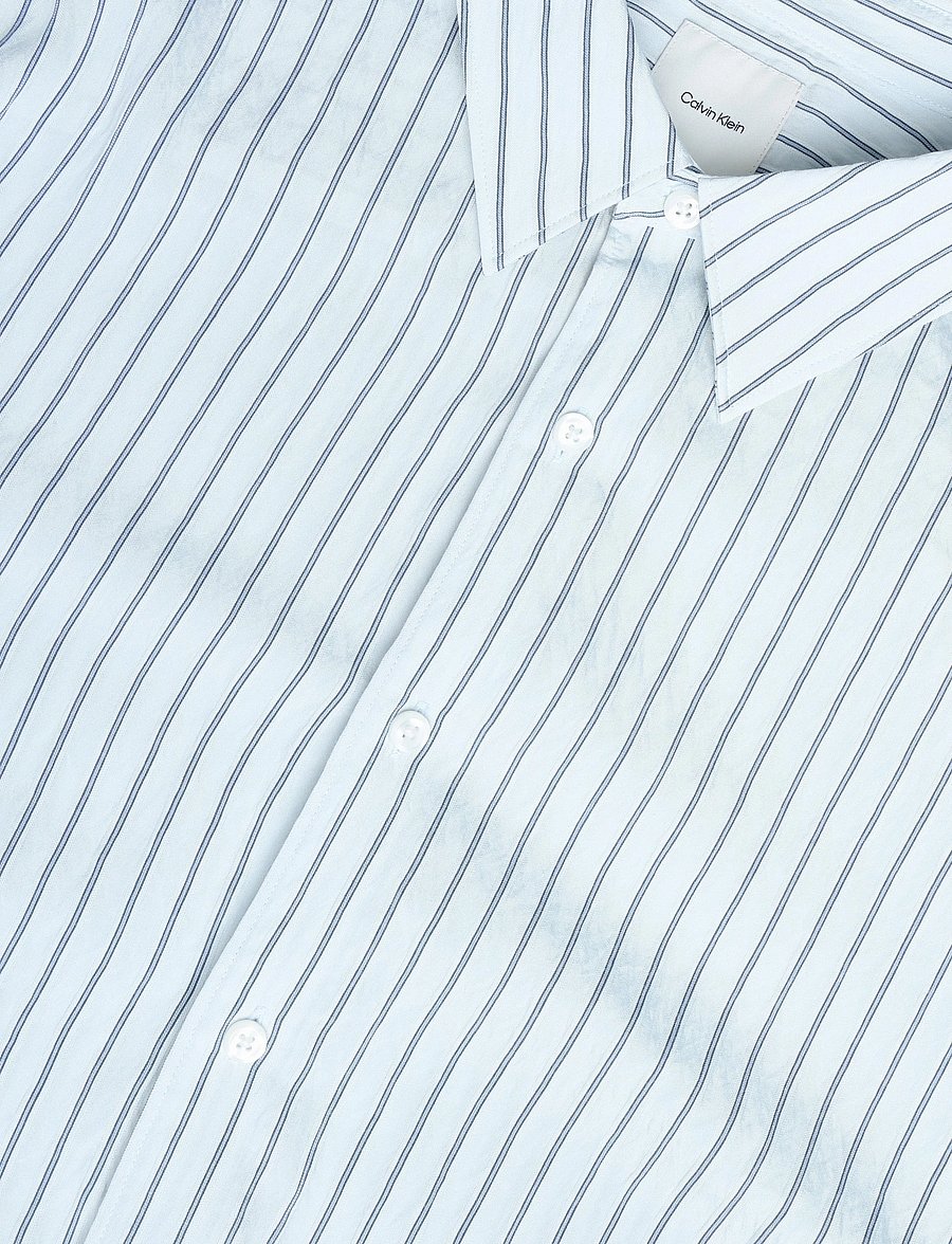 Calvin Klein - LS YD STRIPE VISCOSE NYLON EASY - stribede skjorter - plein air - 2