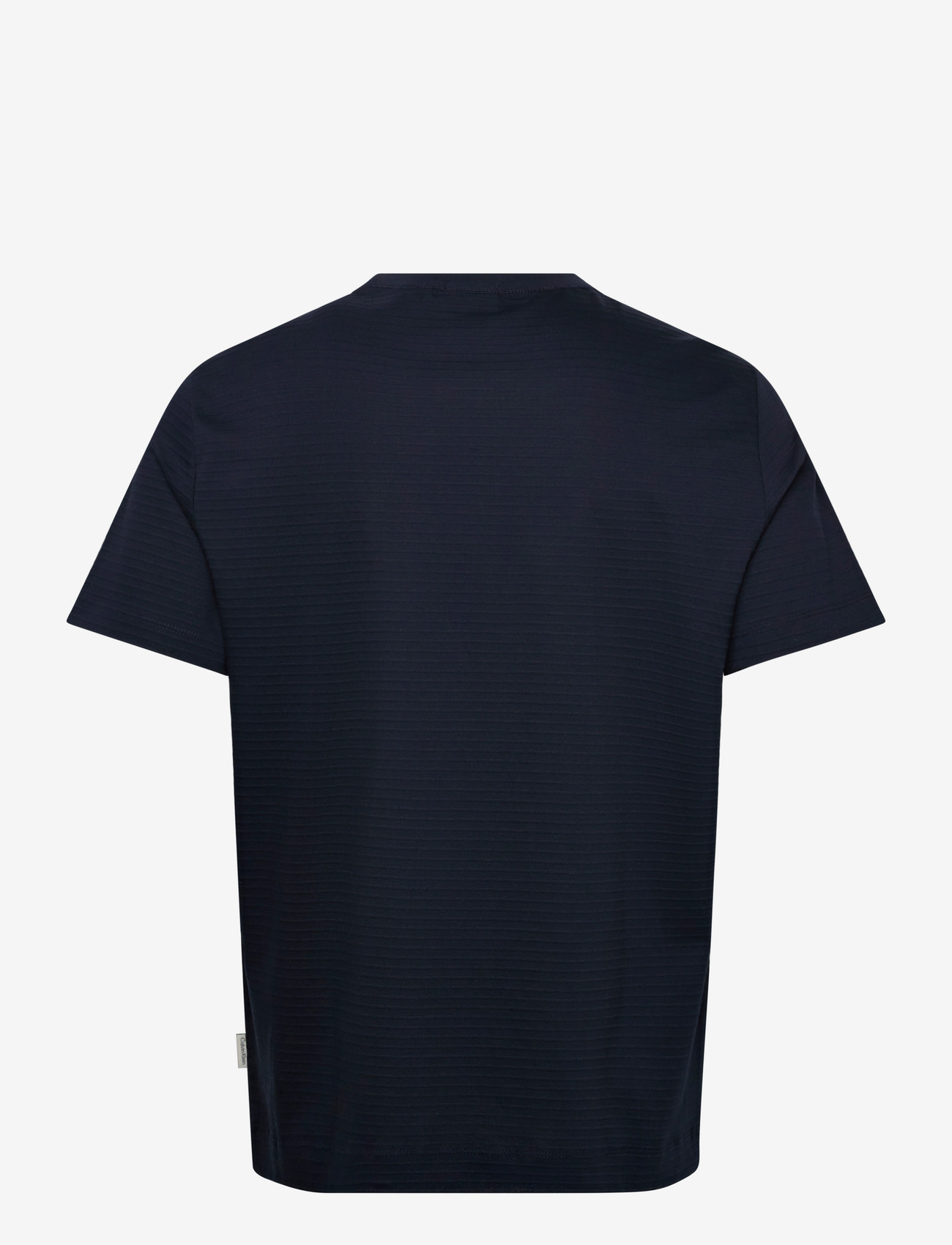 Calvin Klein - SS TEXTURED STRIPE CREWNK TEE - kortærmede t-shirts - dark sapphire - 1