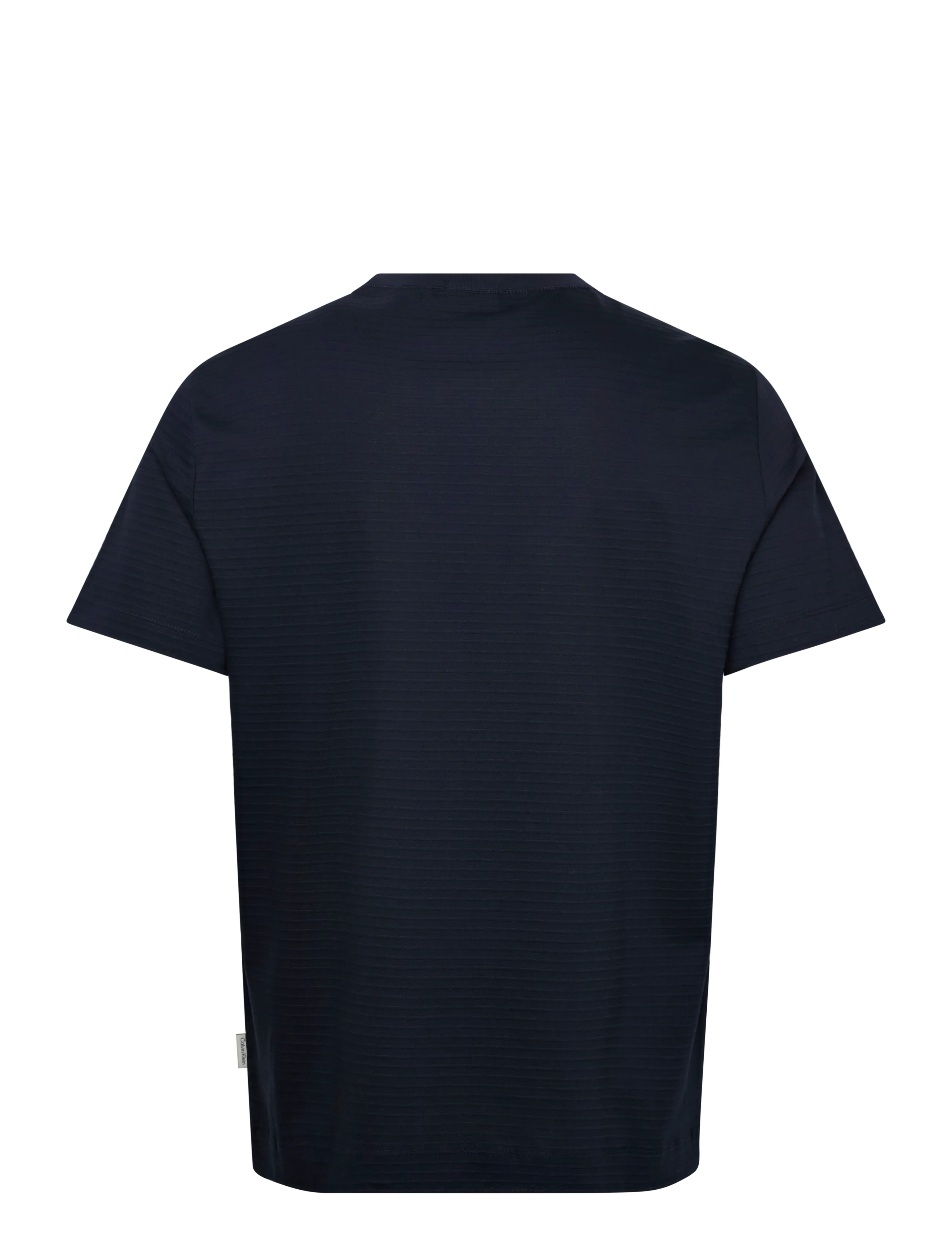 Calvin Klein - SS TEXTURED STRIPE CREWNK TEE - kortärmade t-shirts - dark sapphire - 1
