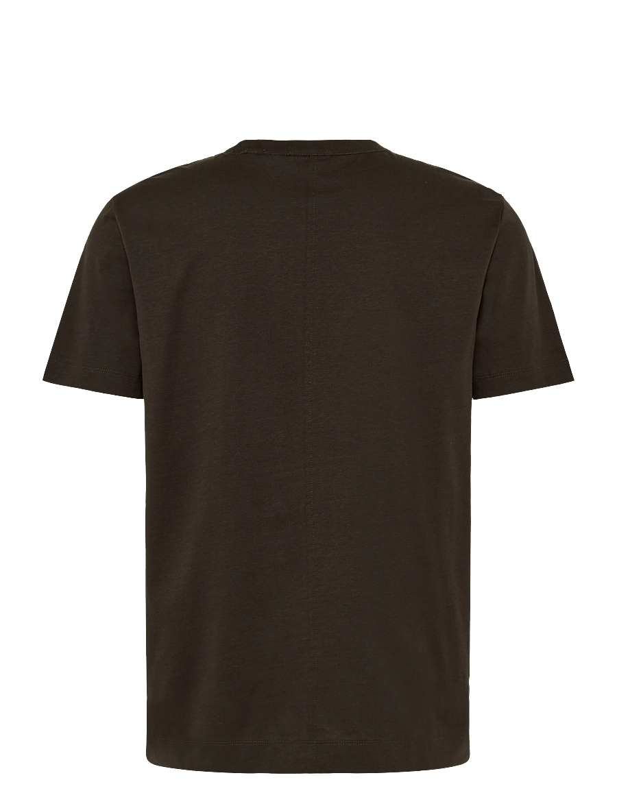 Calvin Klein - SS LINEN BLEND CREWNK TEE - kurzärmelig - dark coffee - 2