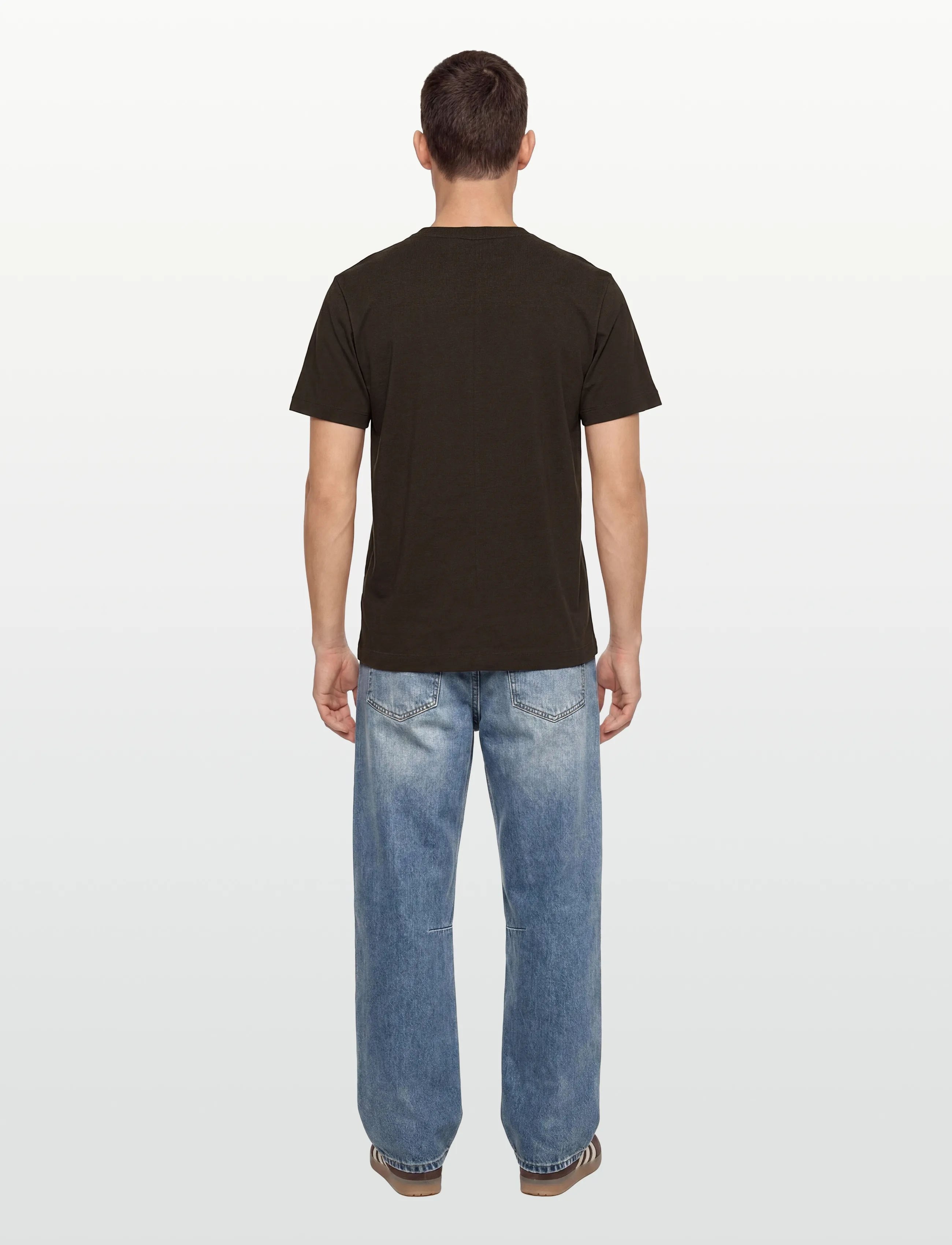 Calvin Klein - SS LINEN BLEND CREWNK TEE - kurzärmelig - dark coffee - 4