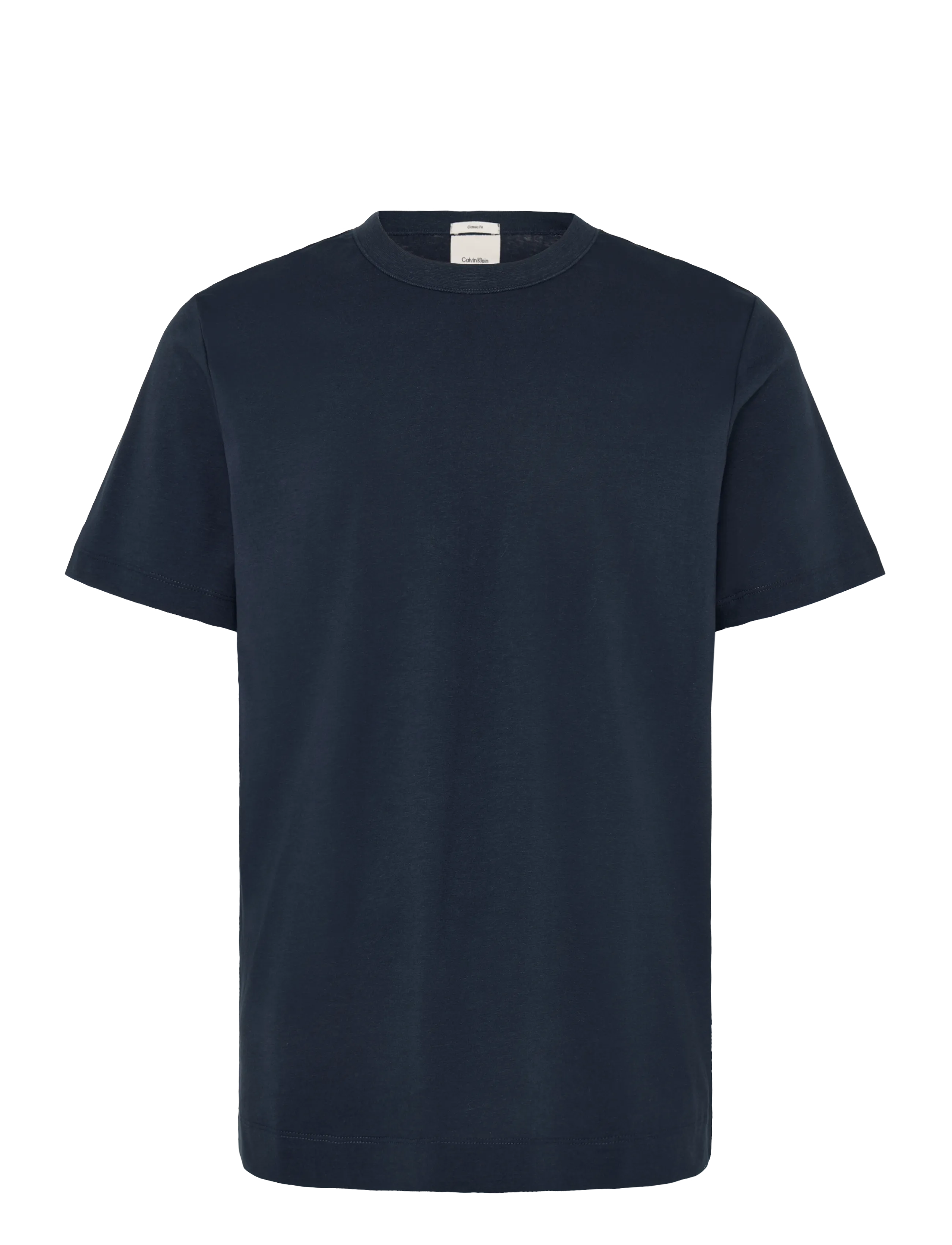 CALVIN KLEIN Ss Linen Blend Crewnk Tee Navy - S - Herren