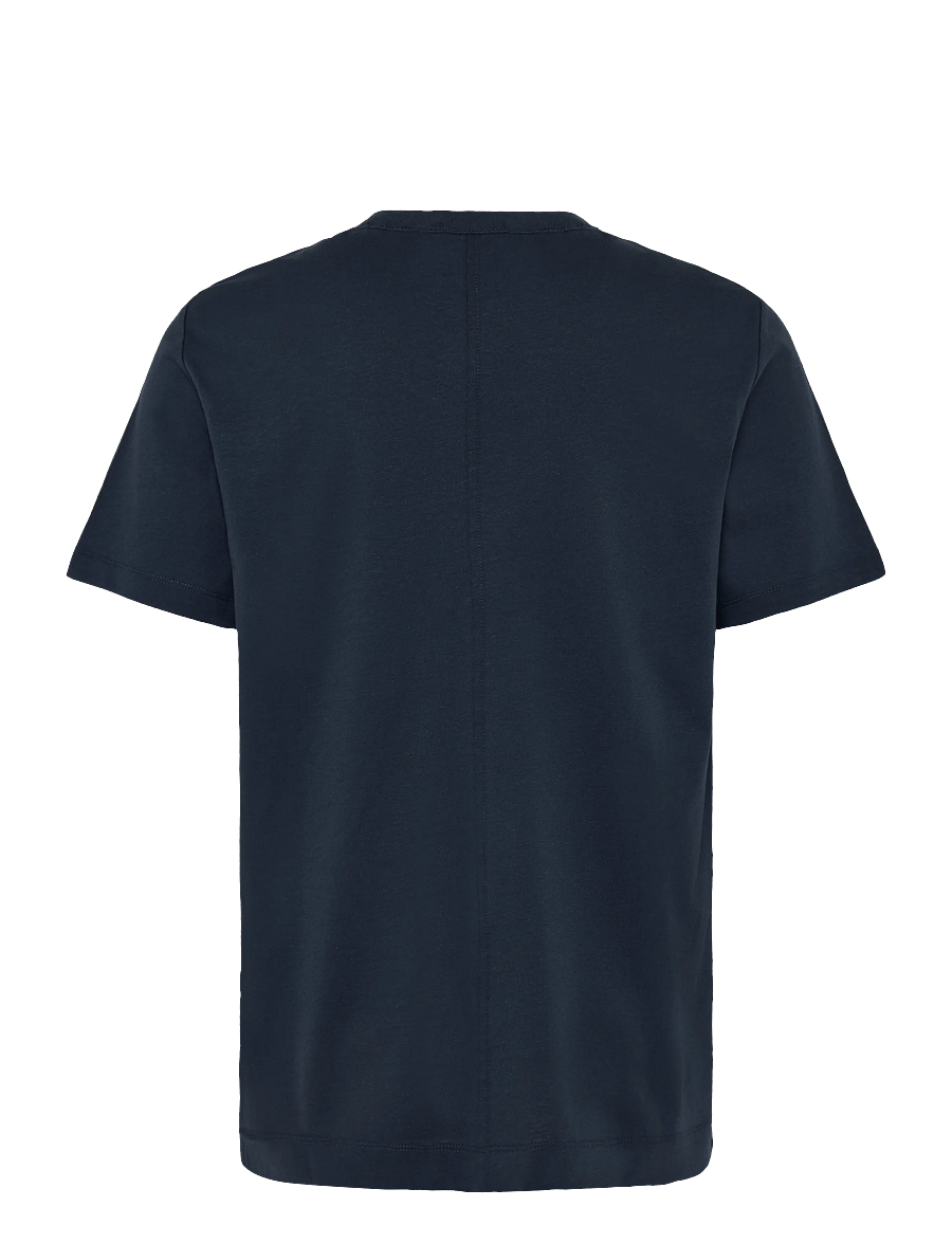 Calvin Klein - SS LINEN BLEND CREWNK TEE - kortærmede t-shirts - dark sapphire - 2