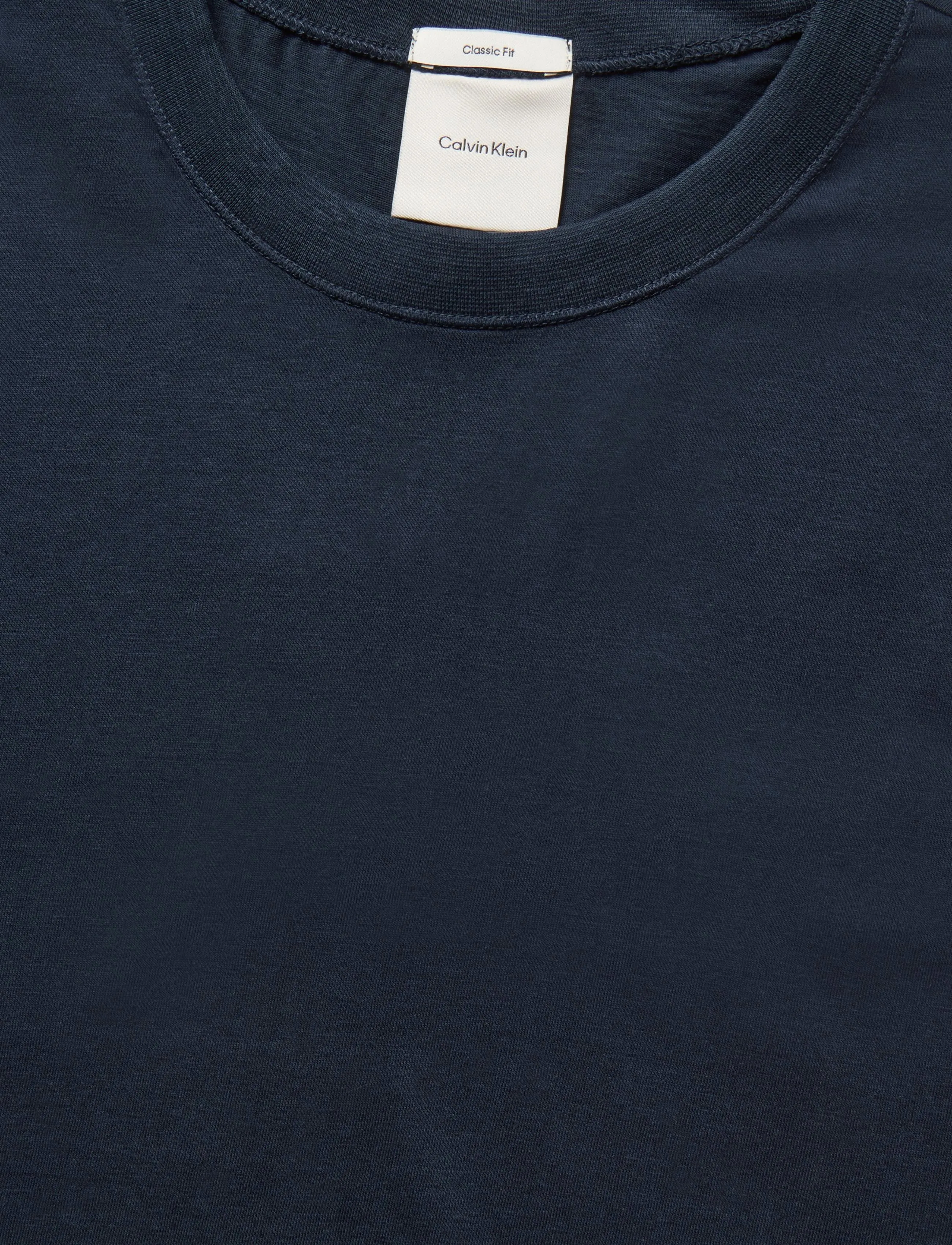 Calvin Klein - SS LINEN BLEND CREWNK TEE - dark sapphire - 5
