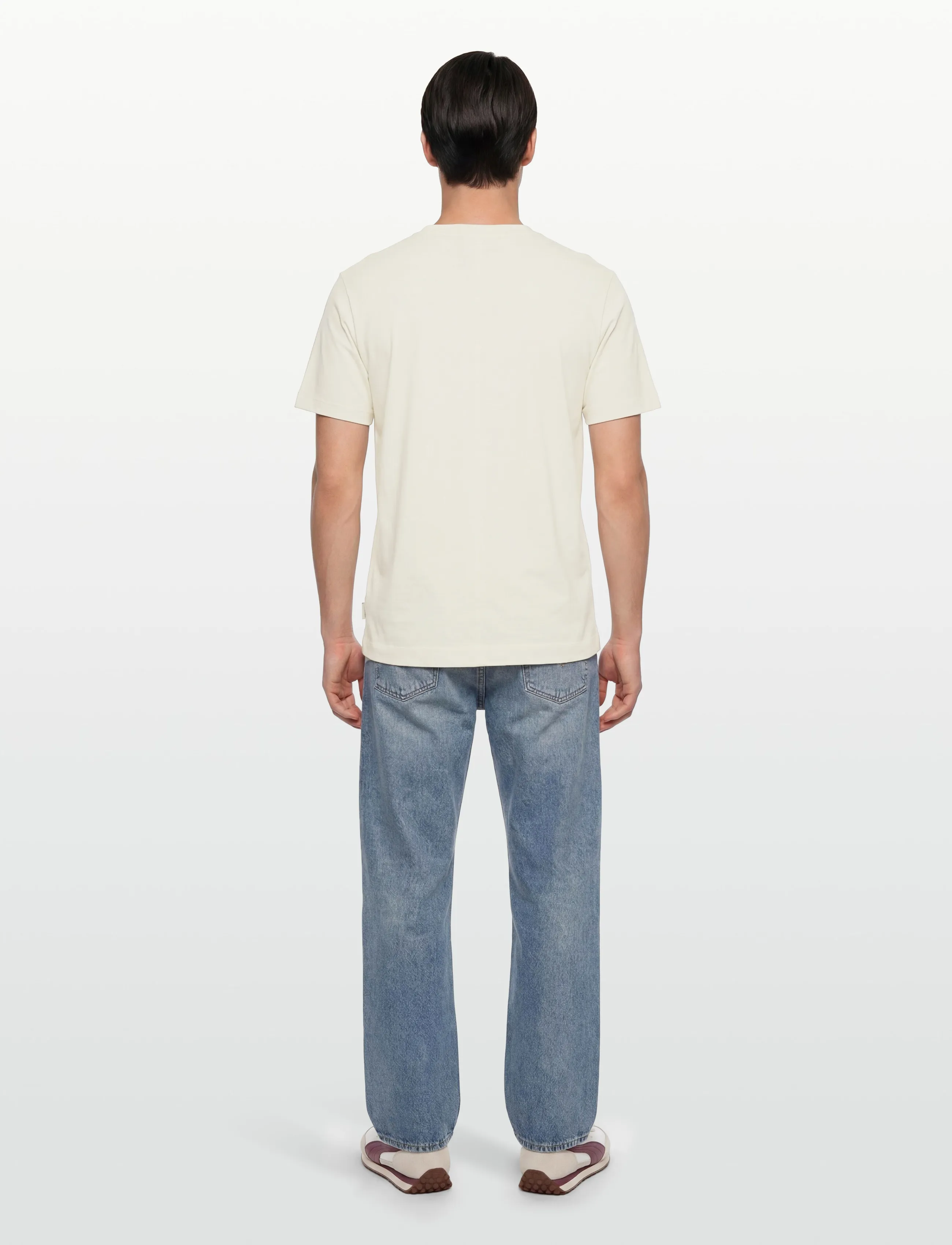 Calvin Klein - SS LINEN BLEND CREWNK TEE - kurzärmelig - tofu - 4