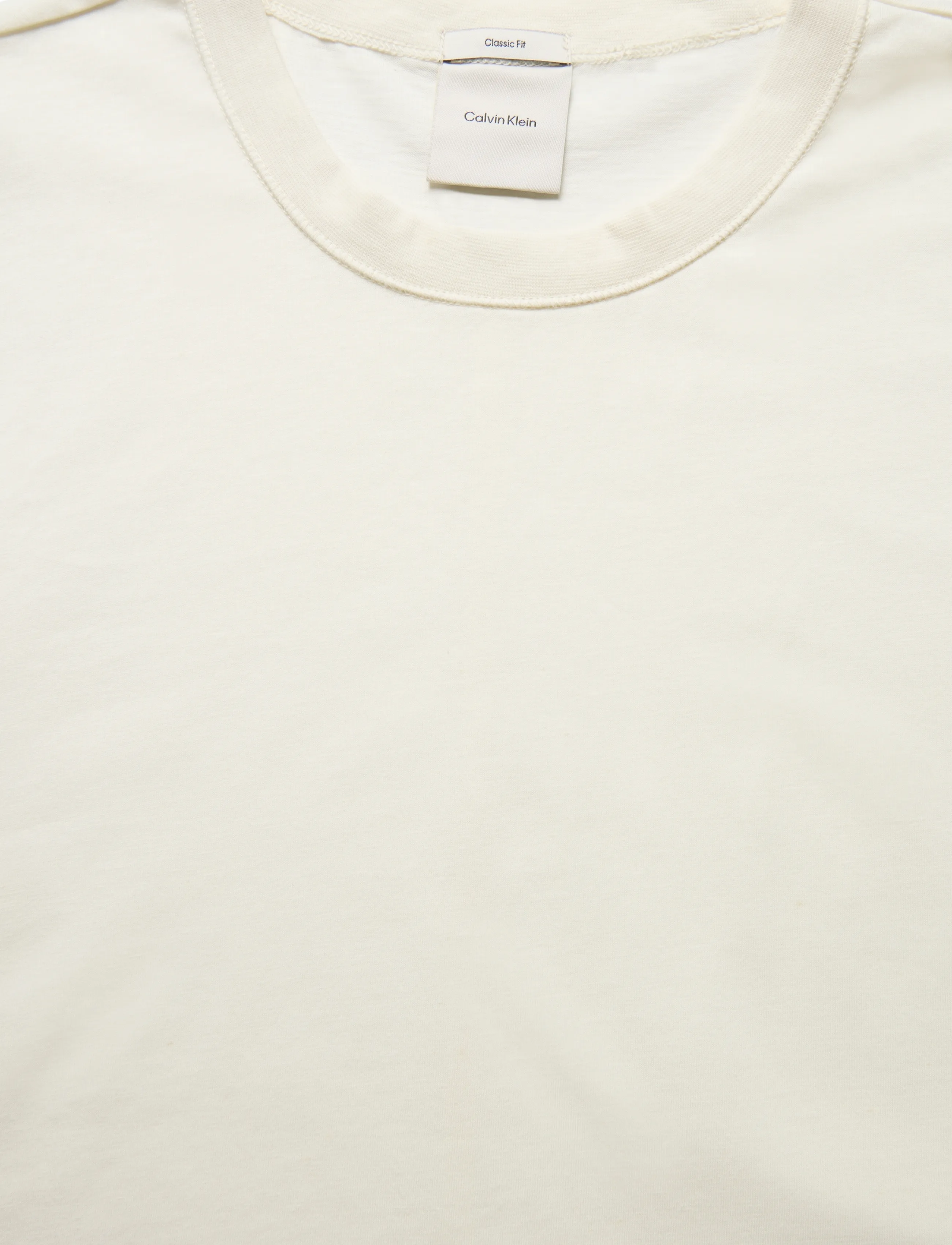 Calvin Klein - SS LINEN BLEND CREWNK TEE - kurzärmelig - tofu - 5