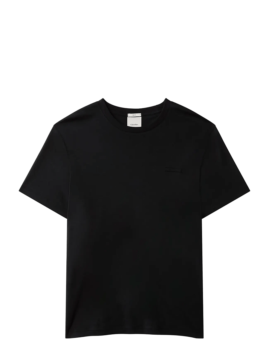 Calvin Klein - SS SLIM SUPIMA LOGO PATCH TEE - lühikeste varrukatega t-särgid - black - 1