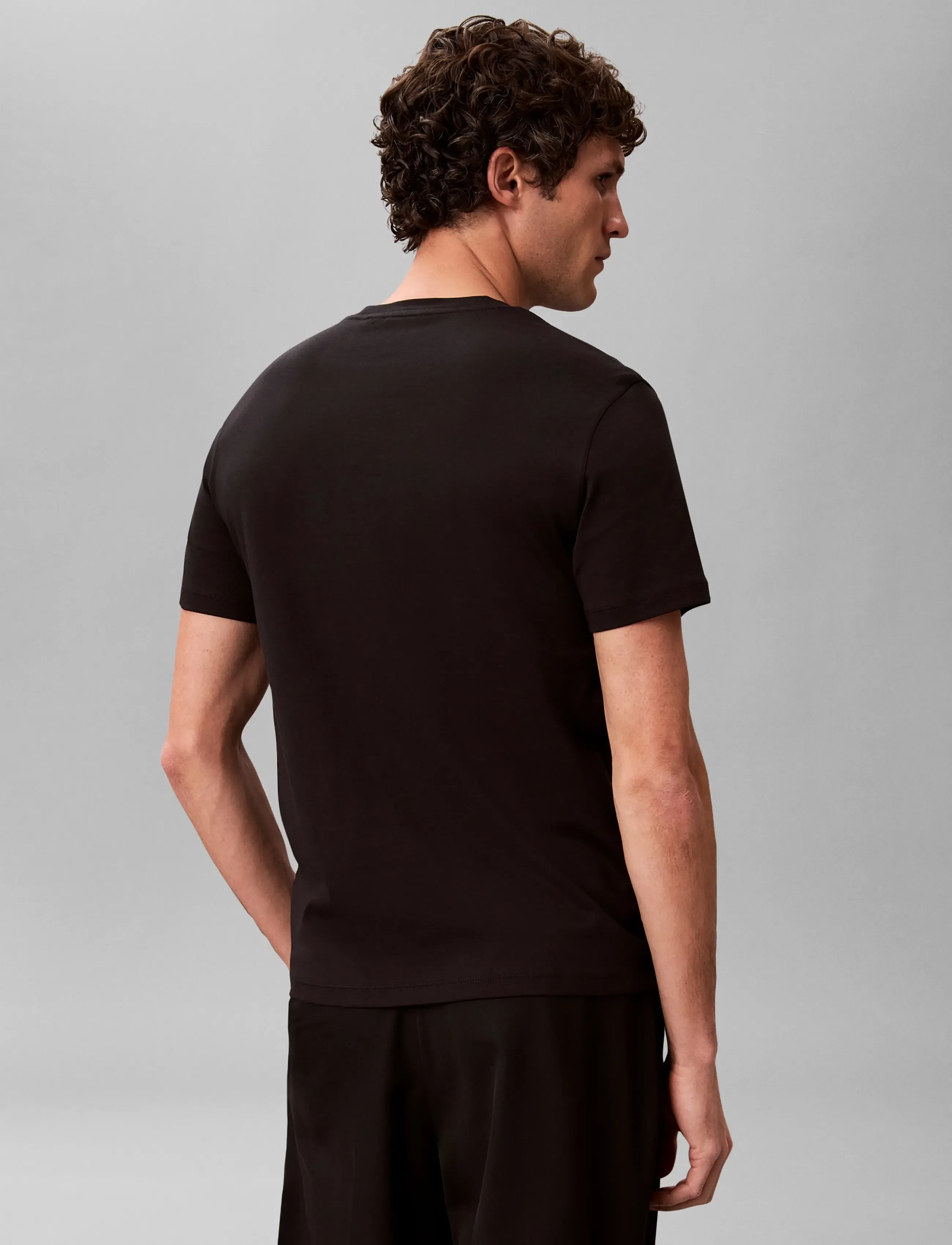 Calvin Klein - SS SLIM SUPIMA LOGO PATCH TEE - black - 2