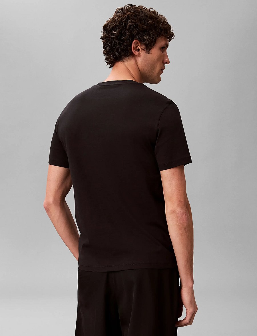 Calvin Klein - SS SLIM SUPIMA LOGO PATCH TEE - lühikeste varrukatega t-särgid - black - 2
