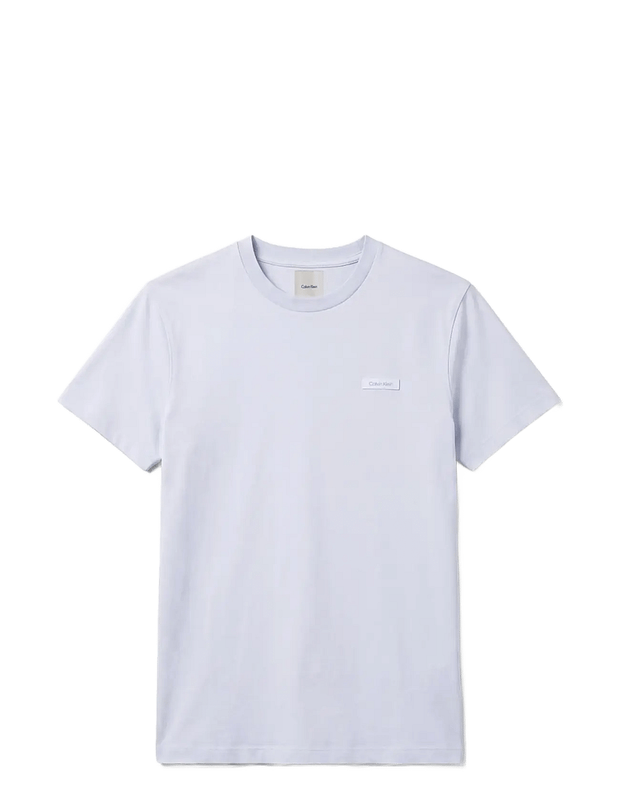 Calvin Klein - SS SLIM SUPIMA LOGO PATCH TEE - kurzärmelige t-shirts - plein air - 1
