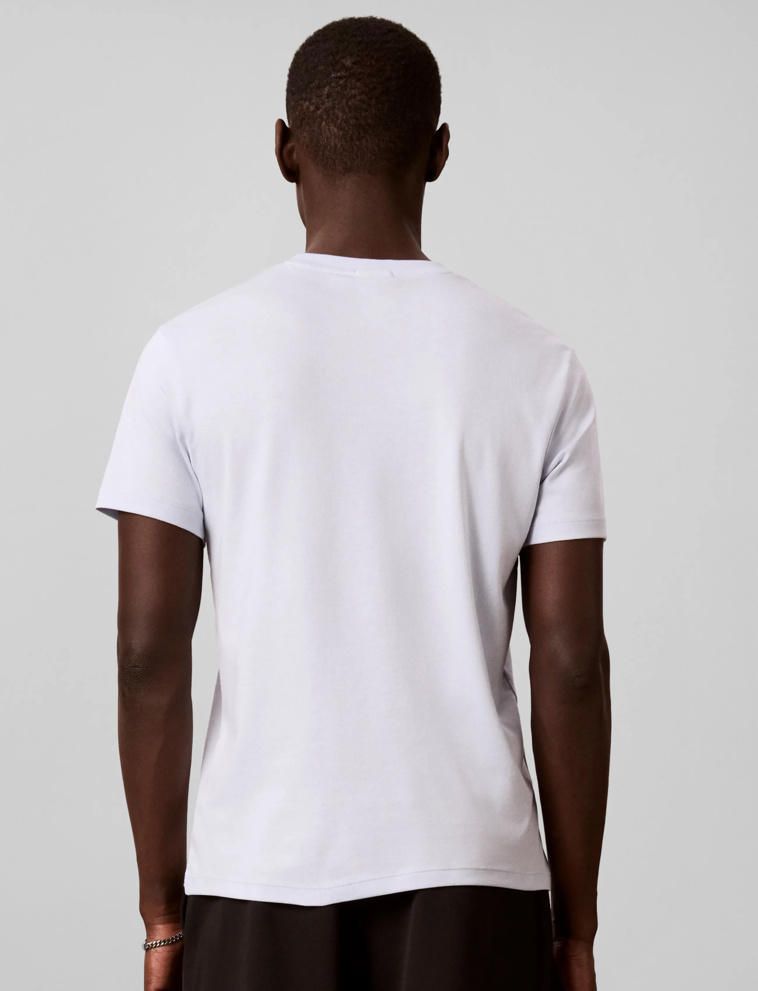 Calvin Klein - SS SLIM SUPIMA LOGO PATCH TEE - kurzärmelige t-shirts - plein air - 2