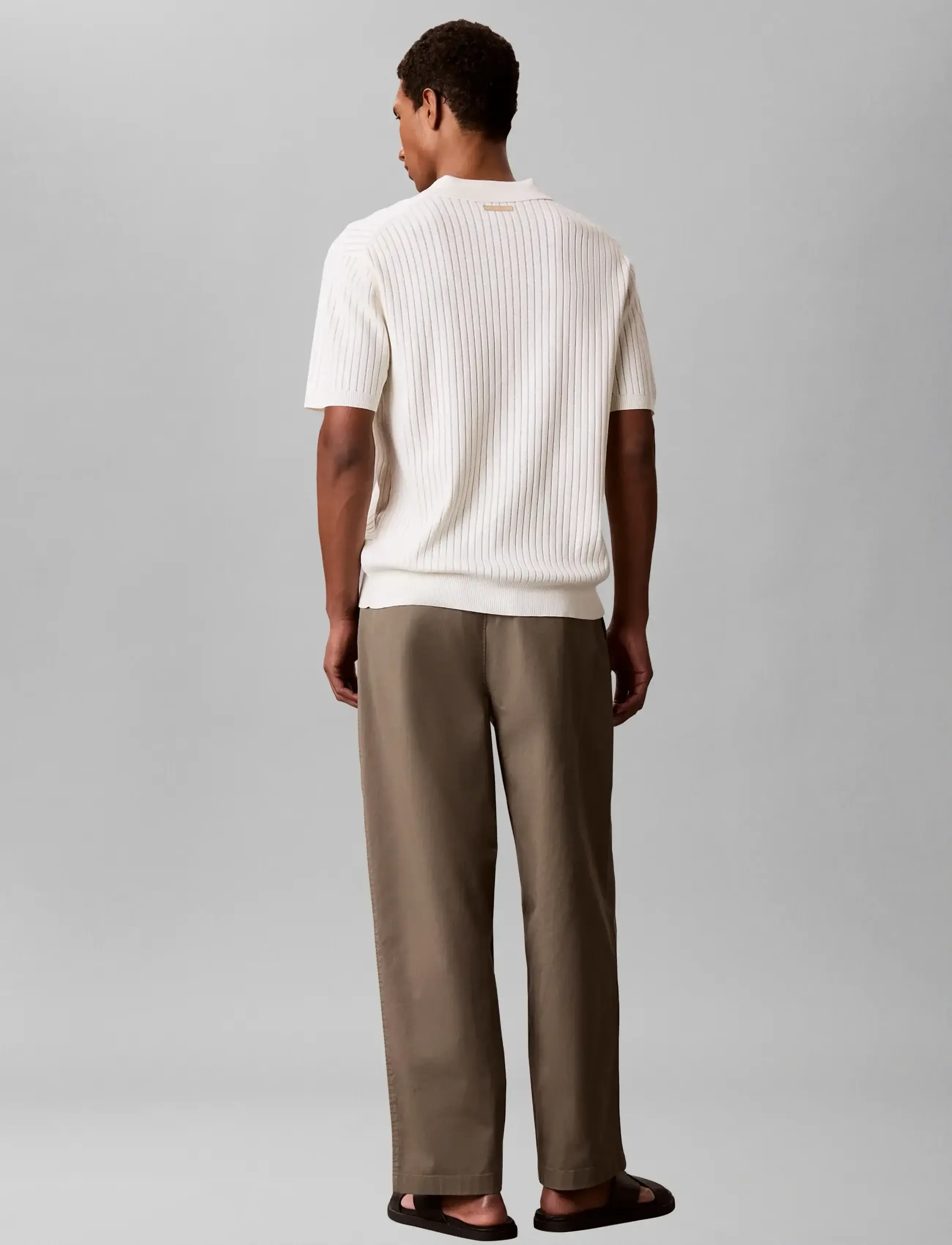 Calvin Klein Ss Lightweight Pattern Polo Swtr pikéer herr – bild 7