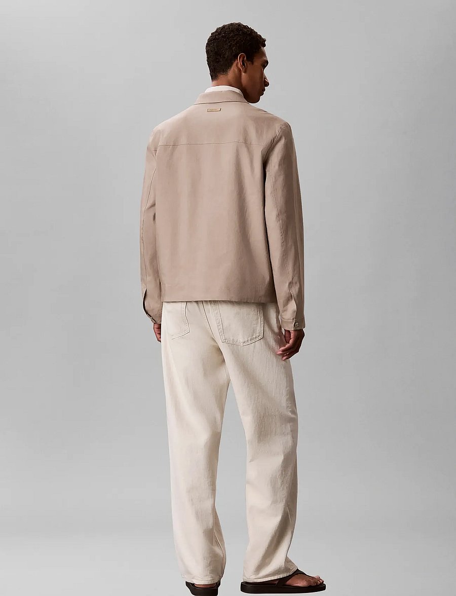 Calvin Klein - LS LINEN LYOCELL SHIRT JKT - shop efter anledning - roasted cashew - 2