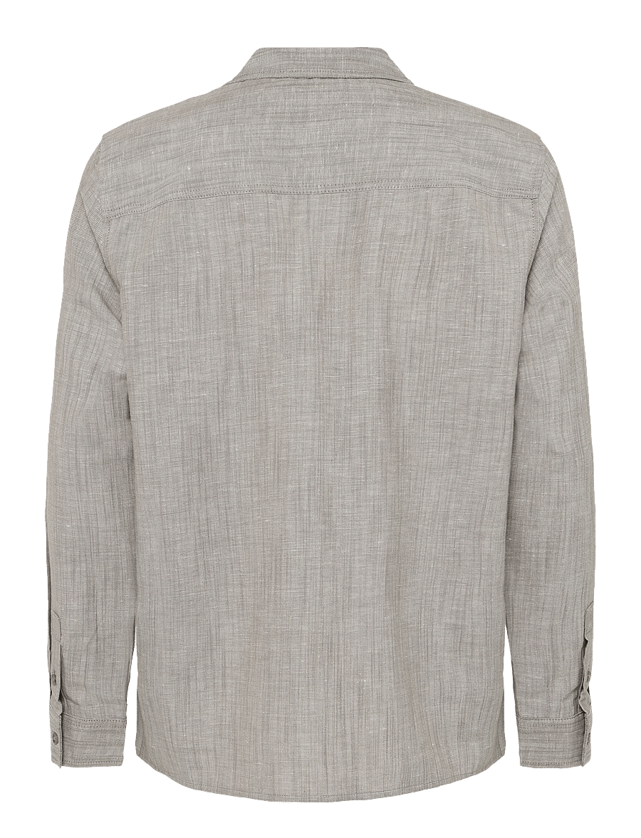 Calvin Klein - LS LINEN VISCOSE OVERSHIRT - Überhemden - roasted cashew - 2
