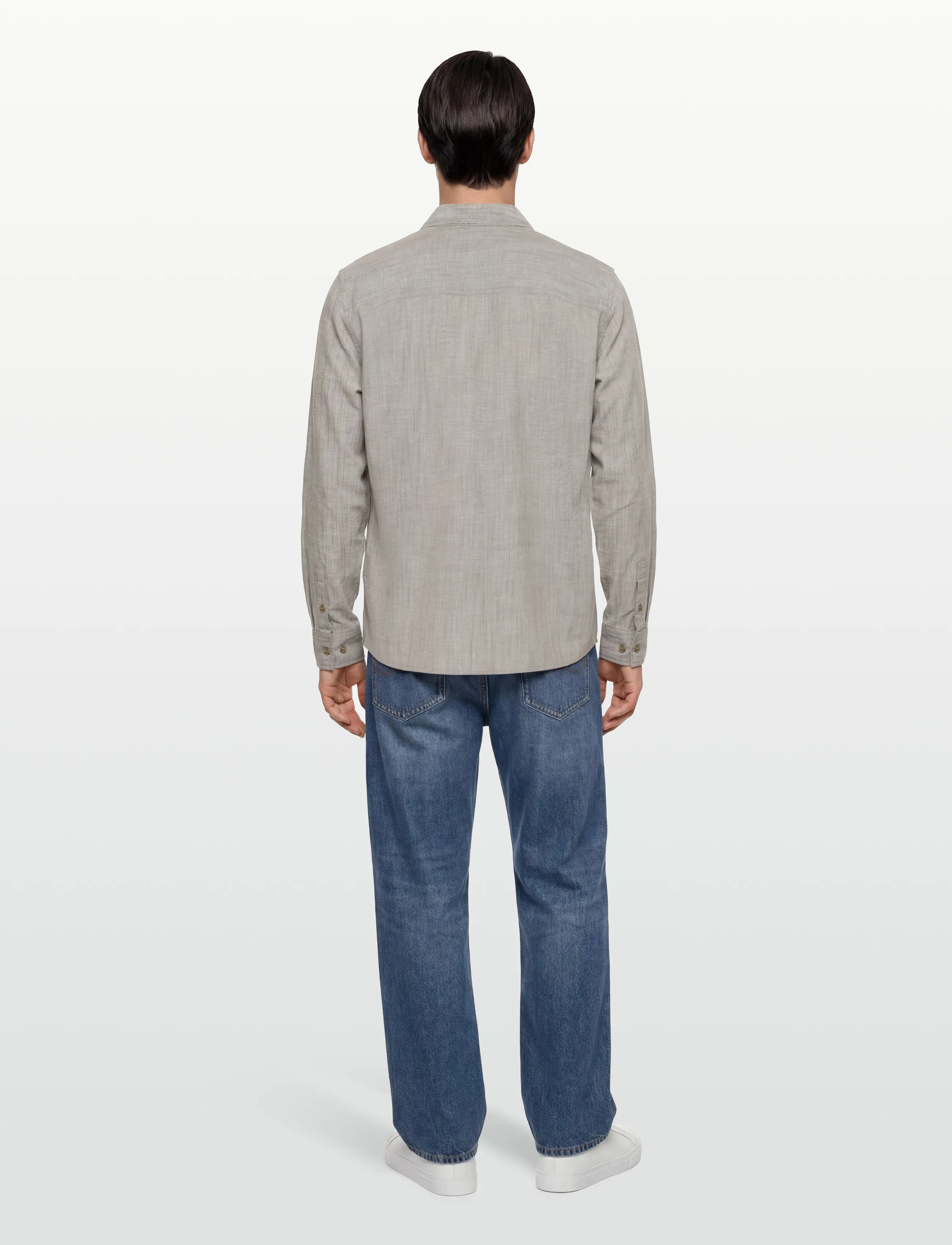 Calvin Klein - LS LINEN VISCOSE OVERSHIRT - Überhemden - roasted cashew - 4