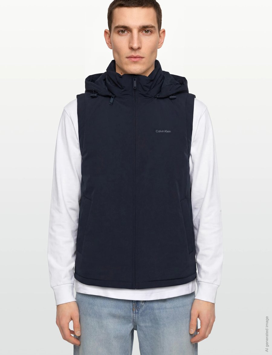 Calvin Klein - LTWT PADDED NYLON VEST - dark sapphire - 3