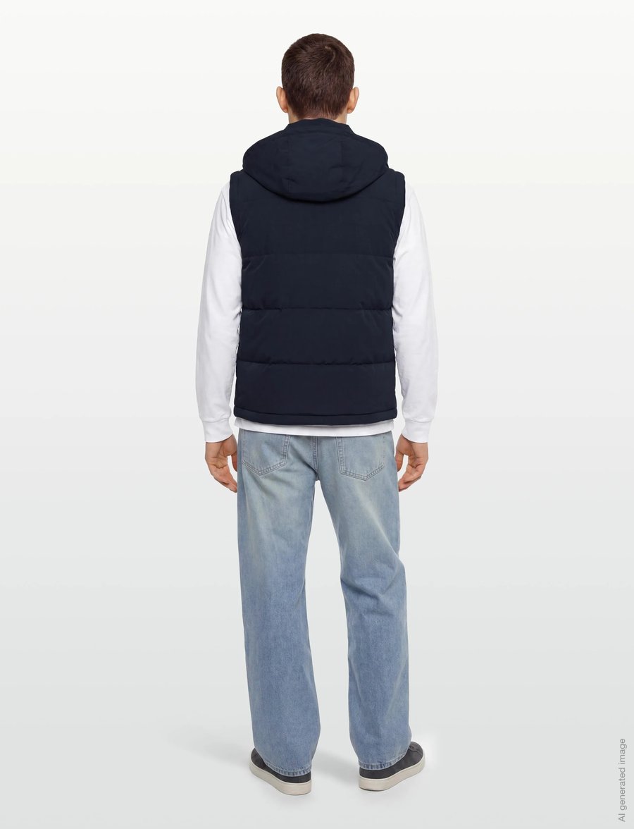 Calvin Klein - LTWT PADDED NYLON VEST - dark sapphire - 4