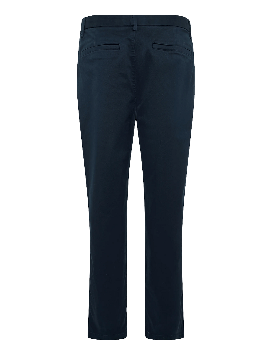 Calvin Klein - TAPERED REFINED COTTON STRETCH T - casual trousers - dark sapphire - 1