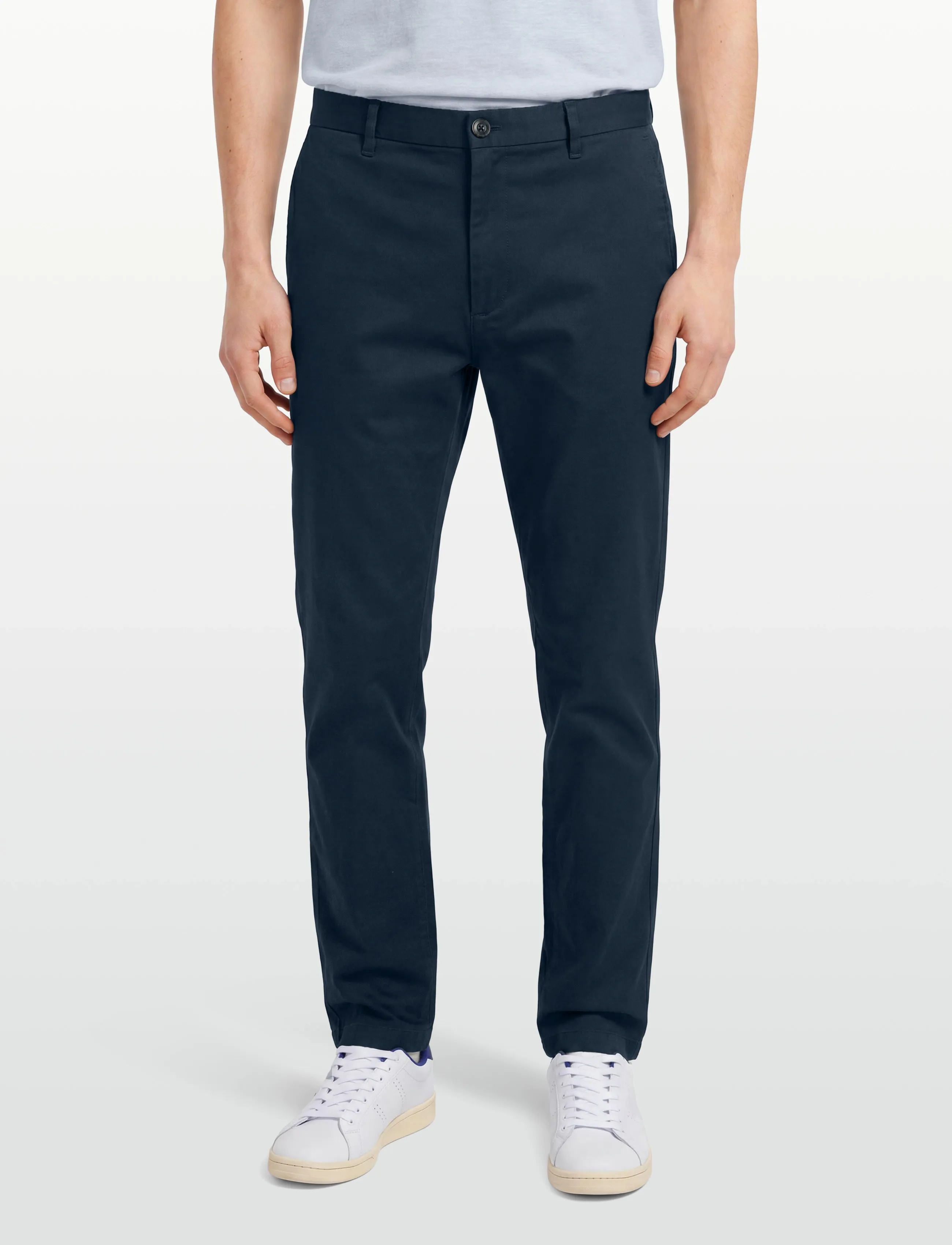 Calvin Klein - TAPERED REFINED COTTON STRETCH T - freizeithosen - dark sapphire - 3