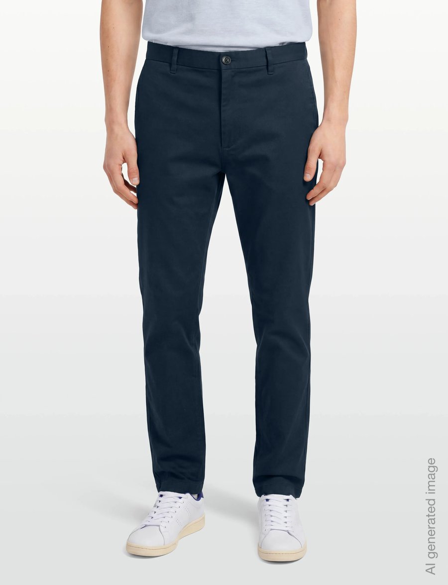 Calvin Klein - TAPERED REFINED COTTON STRETCH T - freizeithosen - dark sapphire - 3
