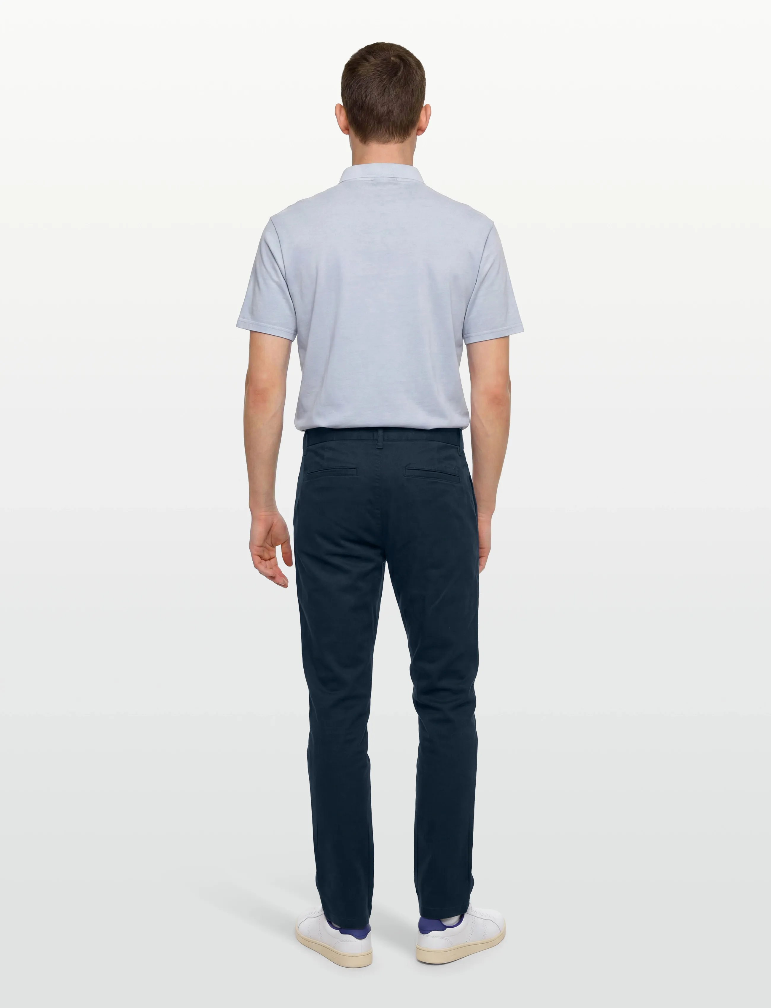 Calvin Klein - TAPERED REFINED COTTON STRETCH T - freizeithosen - dark sapphire - 4