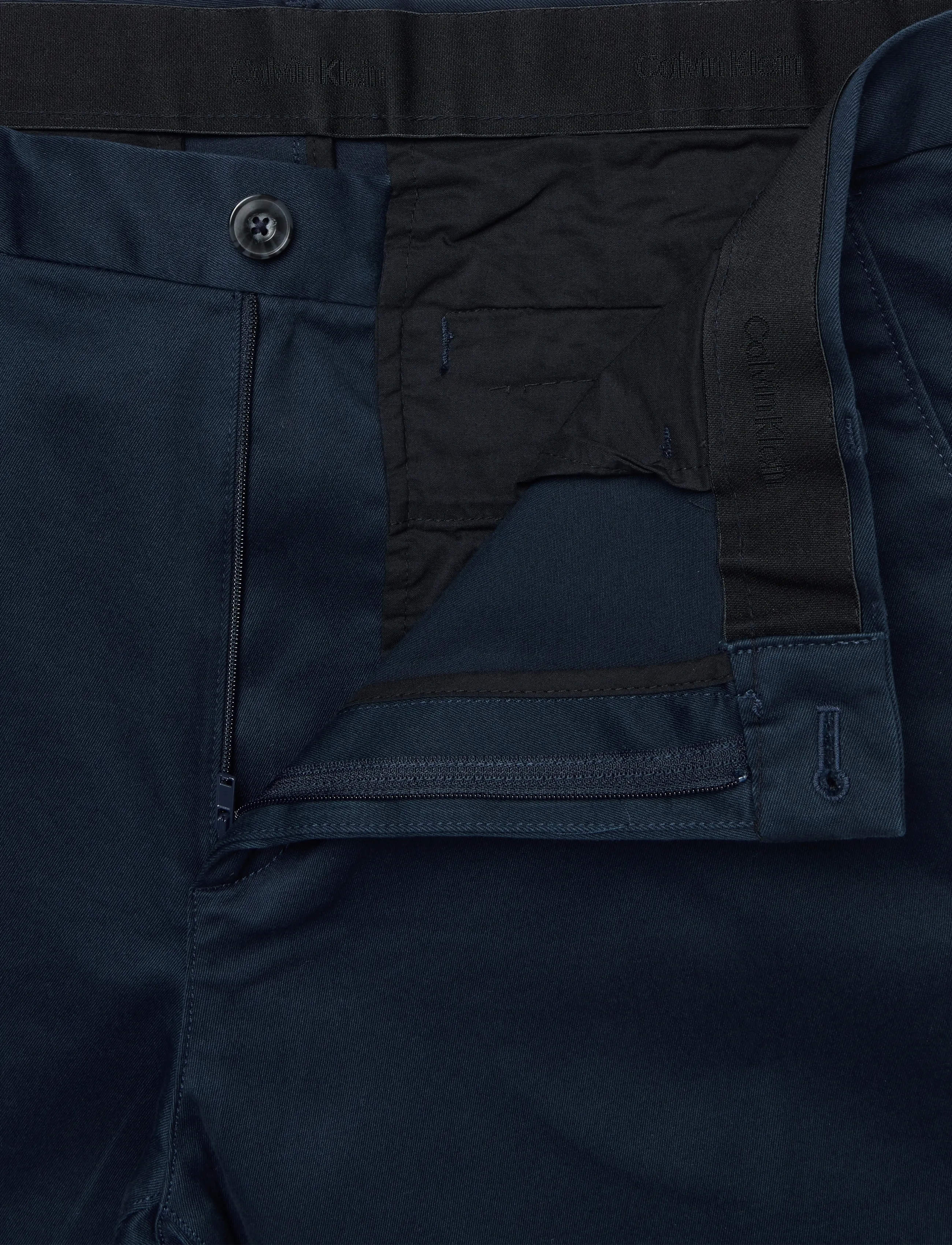 Calvin Klein - TAPERED REFINED COTTON STRETCH T - casual trousers - dark sapphire - 3